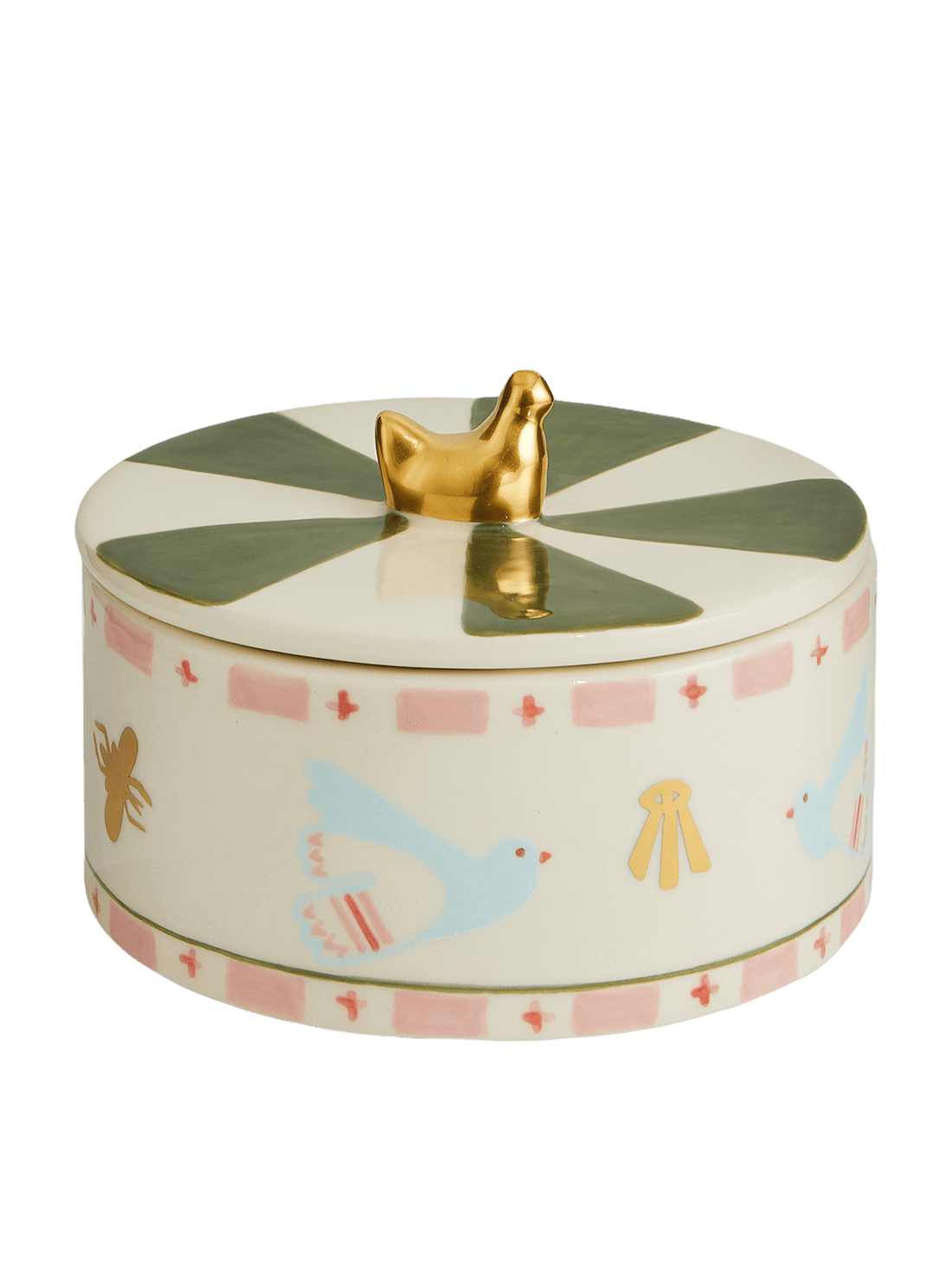 Sugar bowl with doves