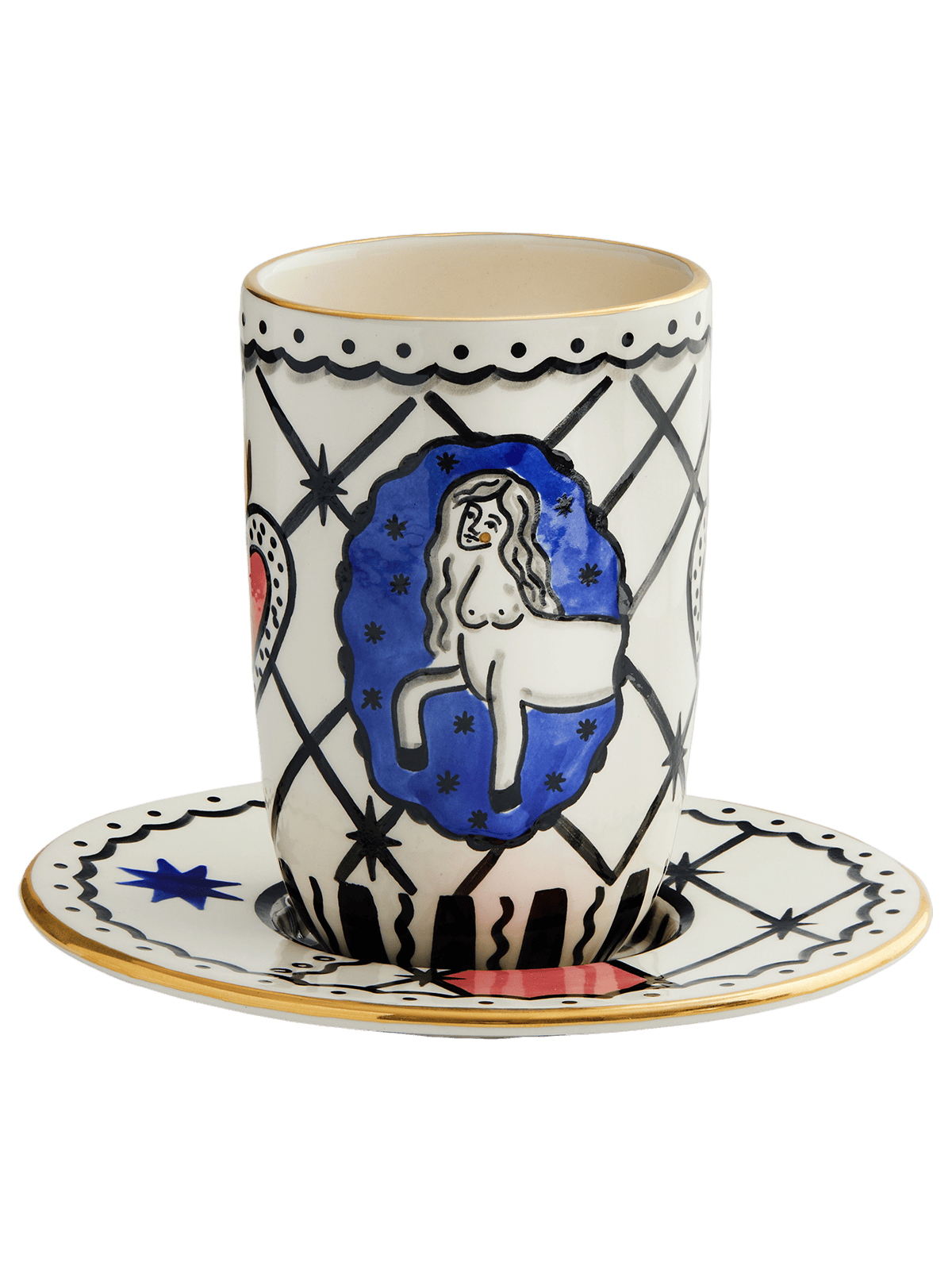 Centaur cup with saucer