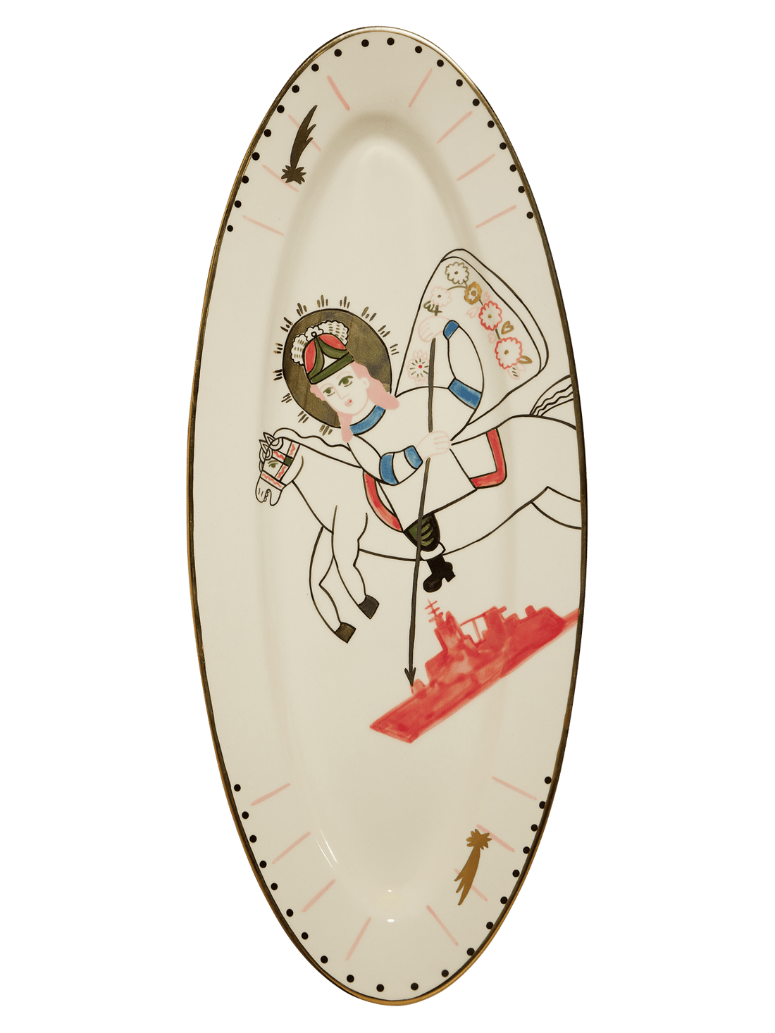 St. George oval plate