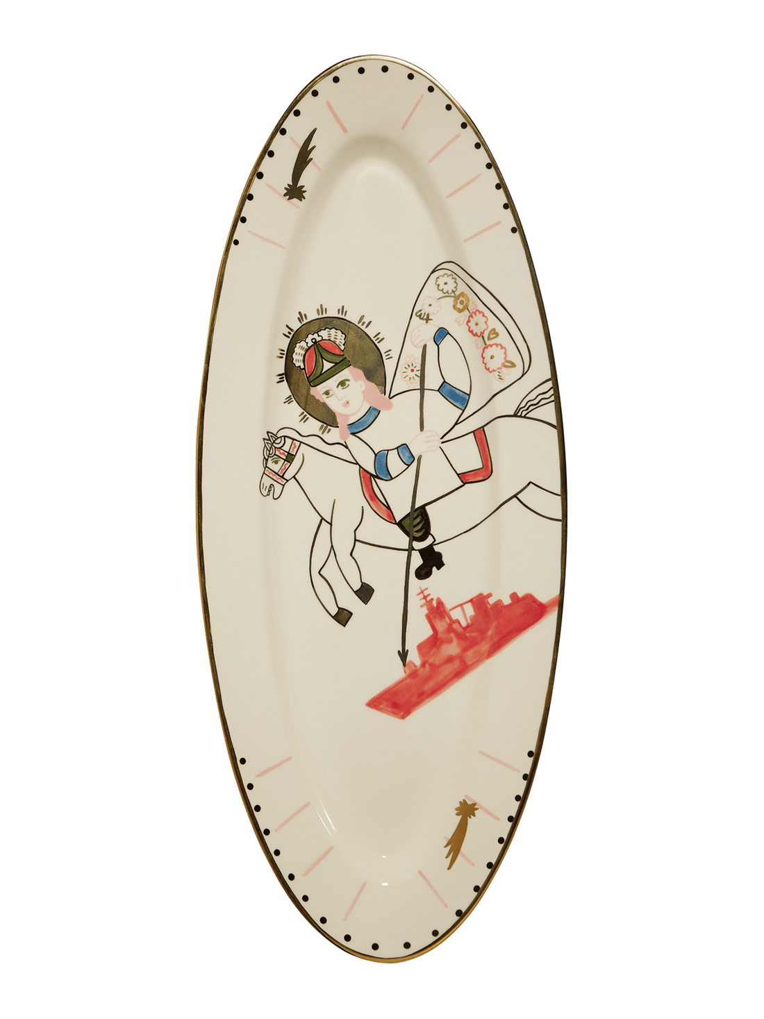 St. George oval plate