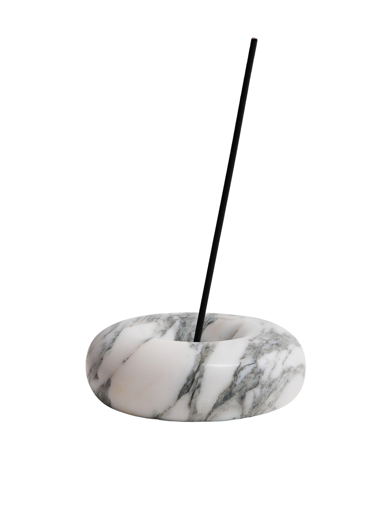 Arabescato marble incense holder