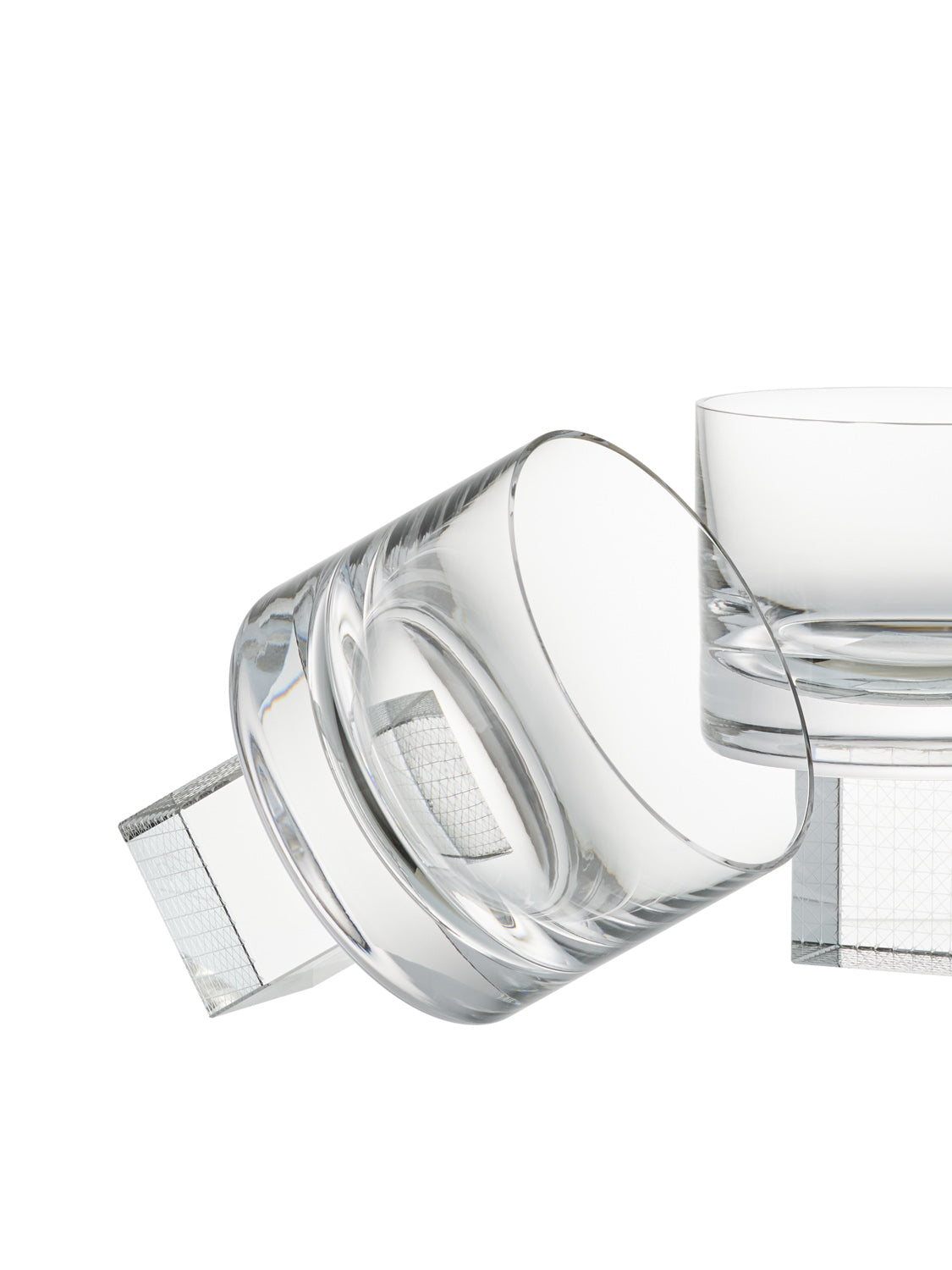 Clear Whisky Cube sklenice