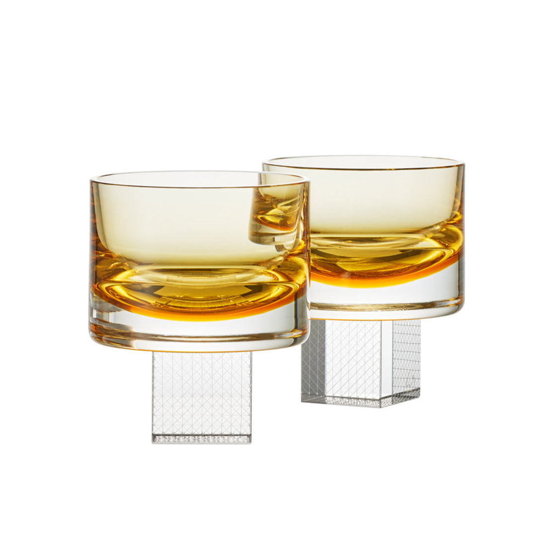 Light Amber Whisky Cube sklenice