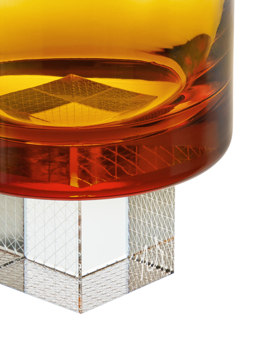 Amber Whisky Cube sklenice