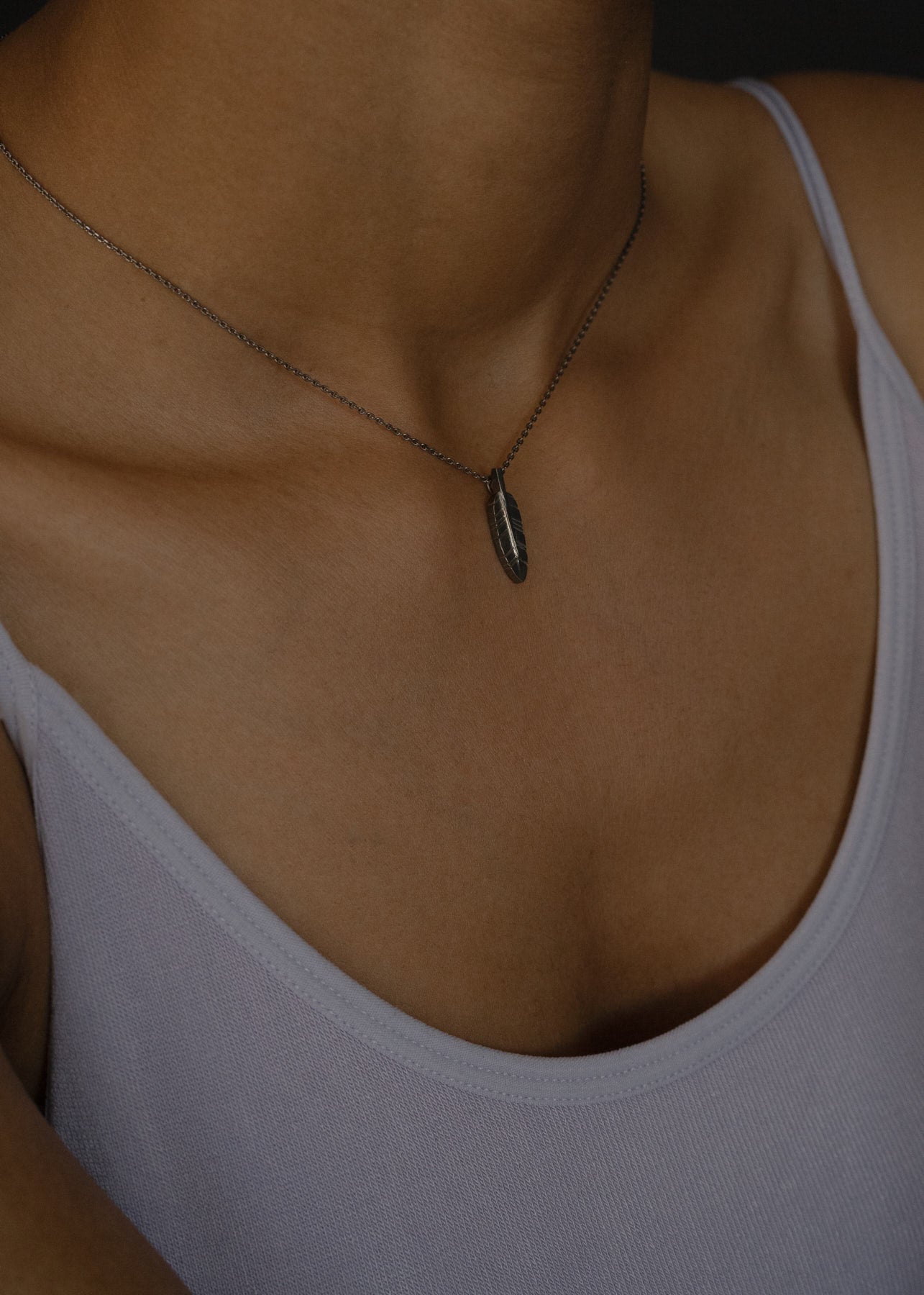 Feather necklace