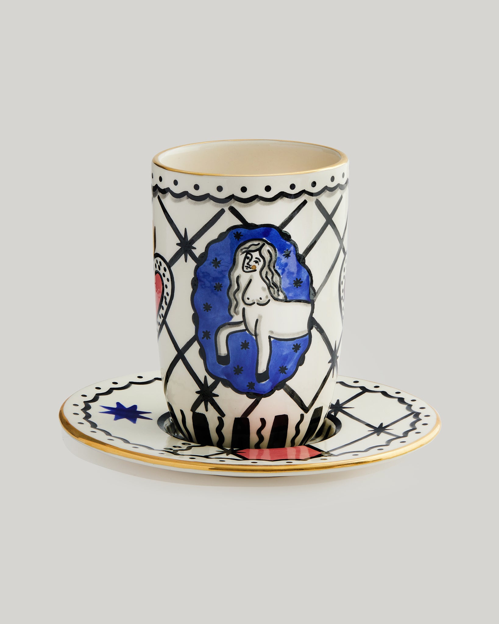 Centaur cup with saucer