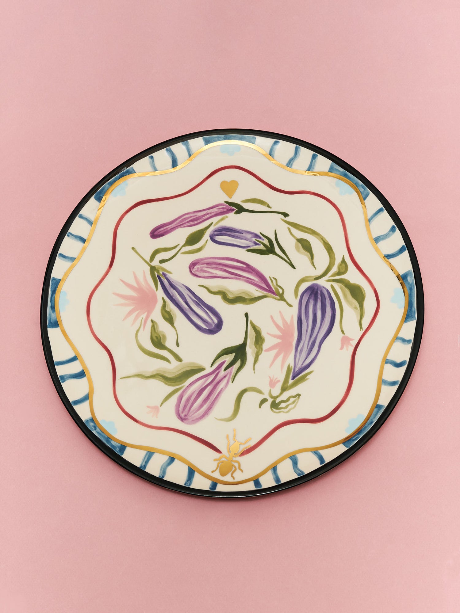 Aubergine plate