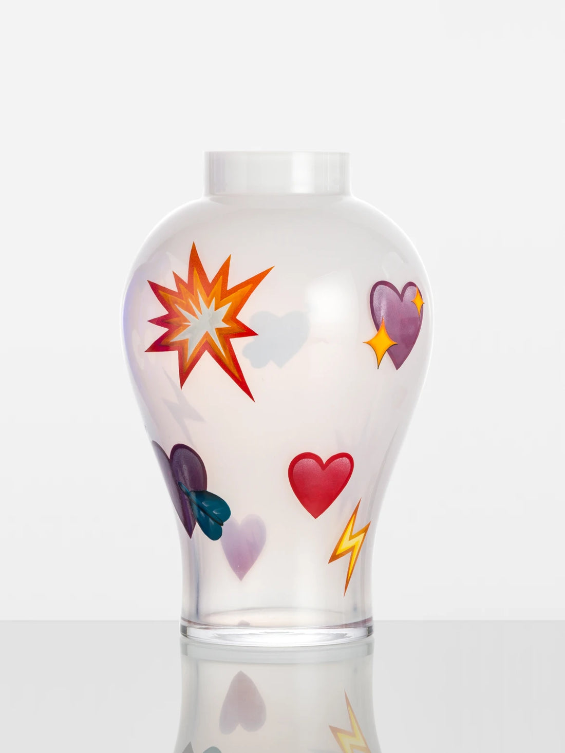 Colorful emoji vase