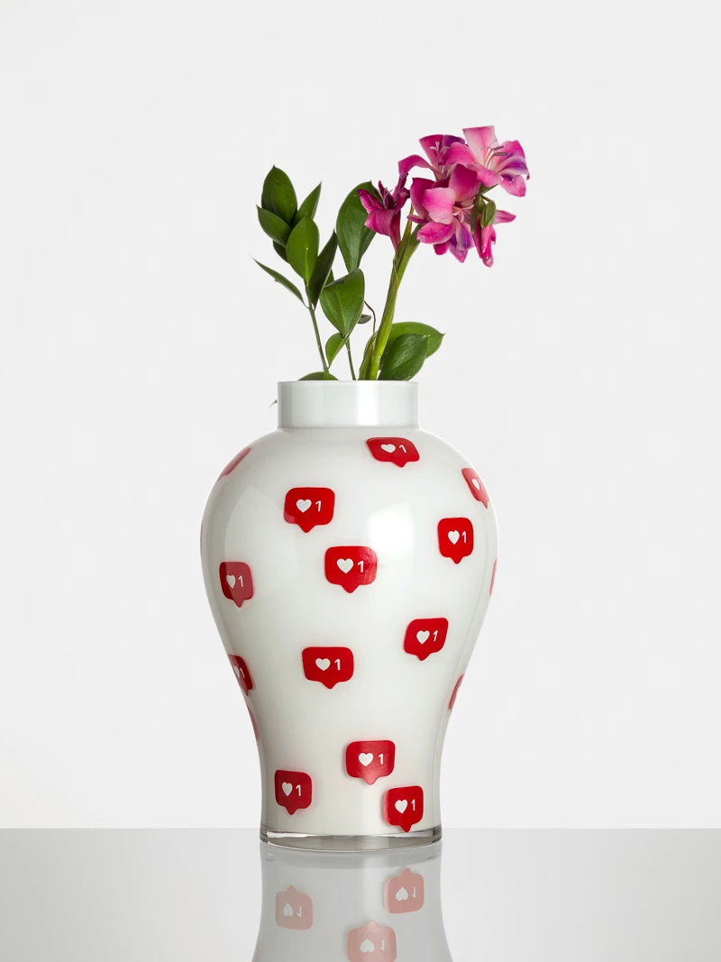 "Likes" emoji vase