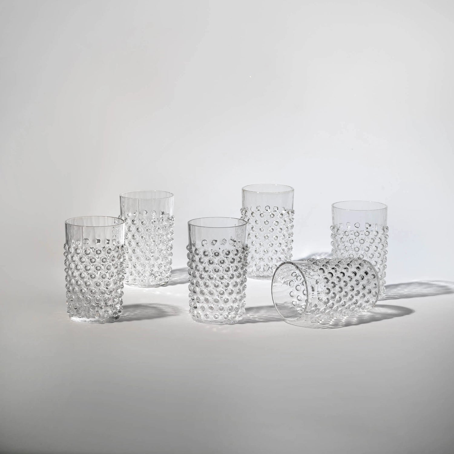 Hobnail glasses