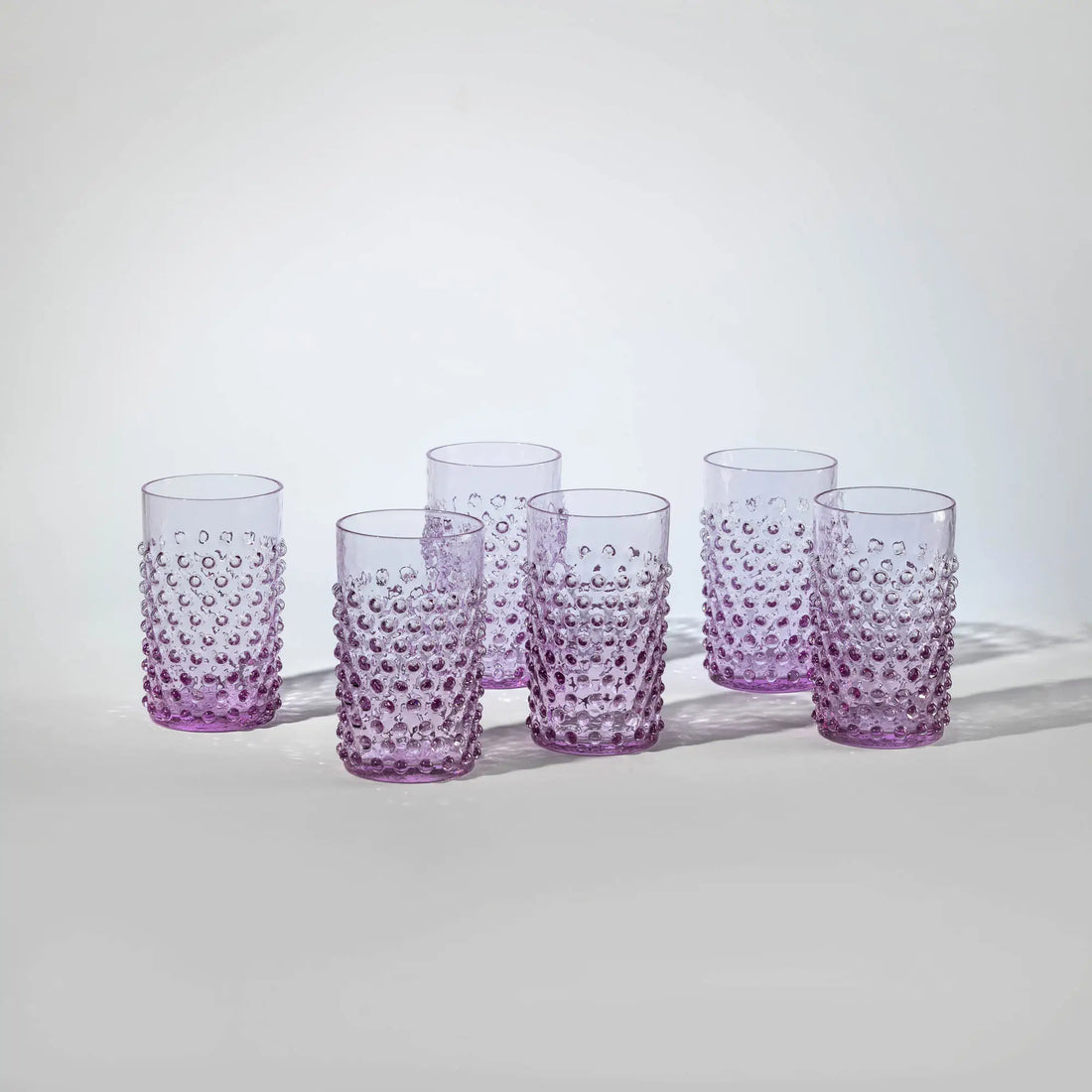 Hobnail glasses