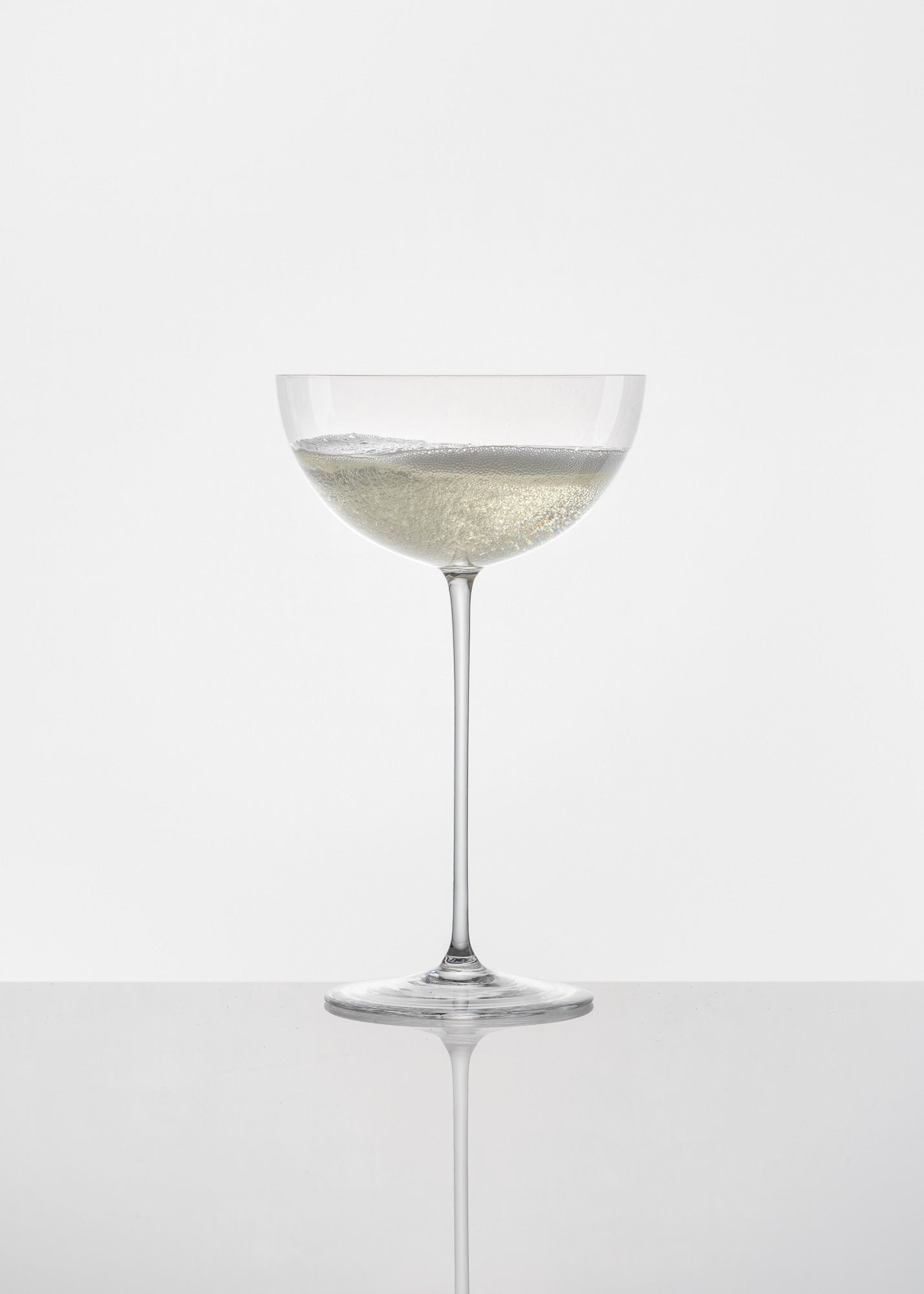 Bubbles champagne coupe glasses (set of 2)