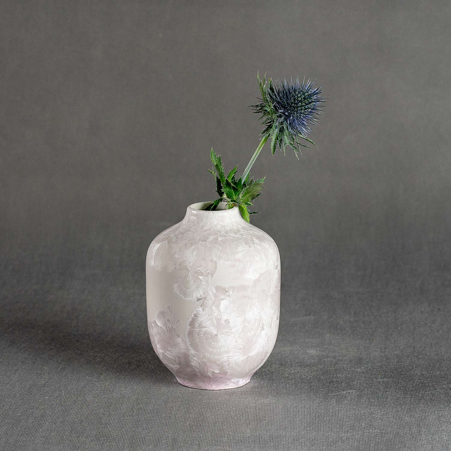 Crystalline I vase - pearl white
