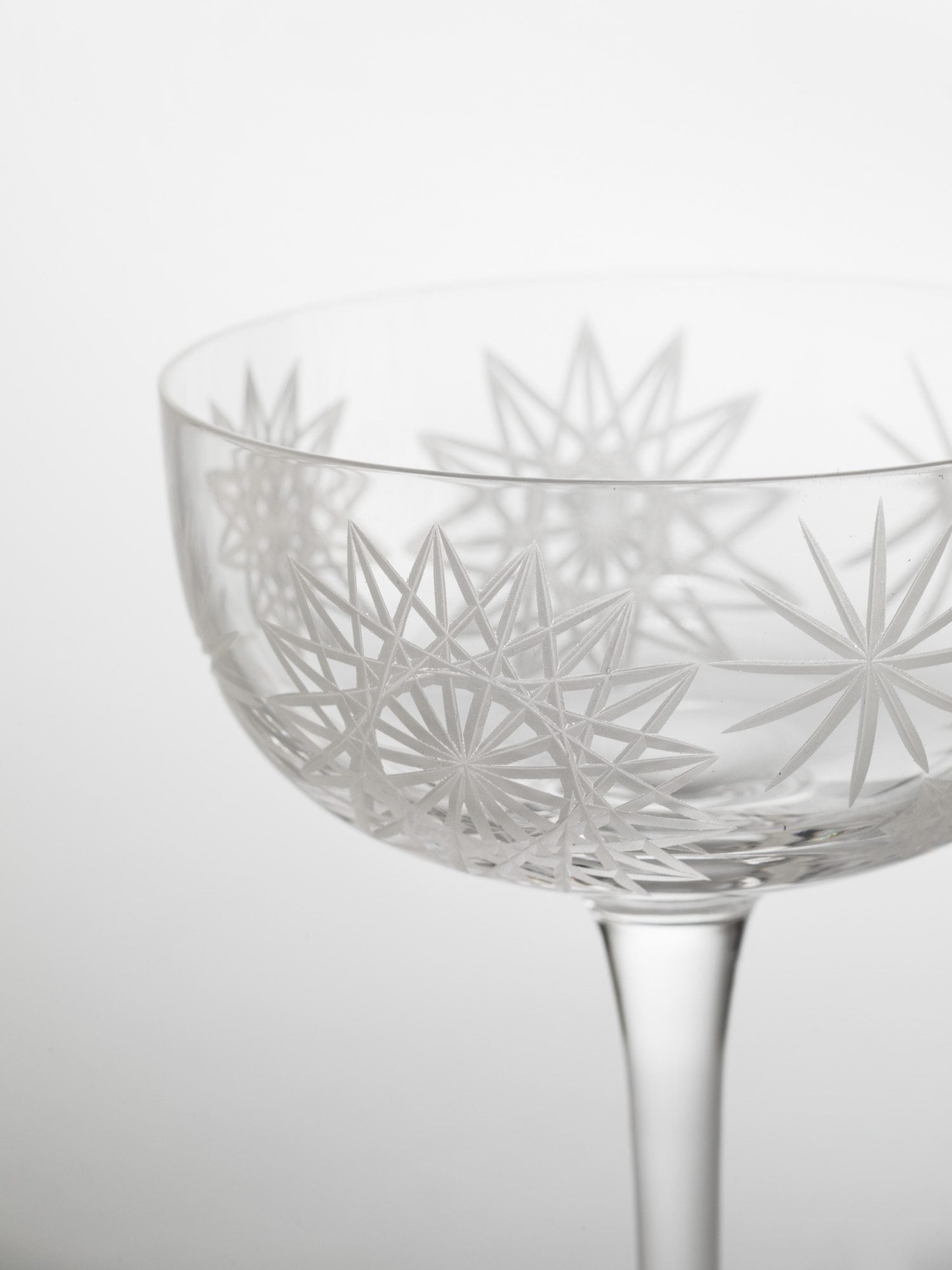 Krakatit champagne coupe glasses (set of 2)