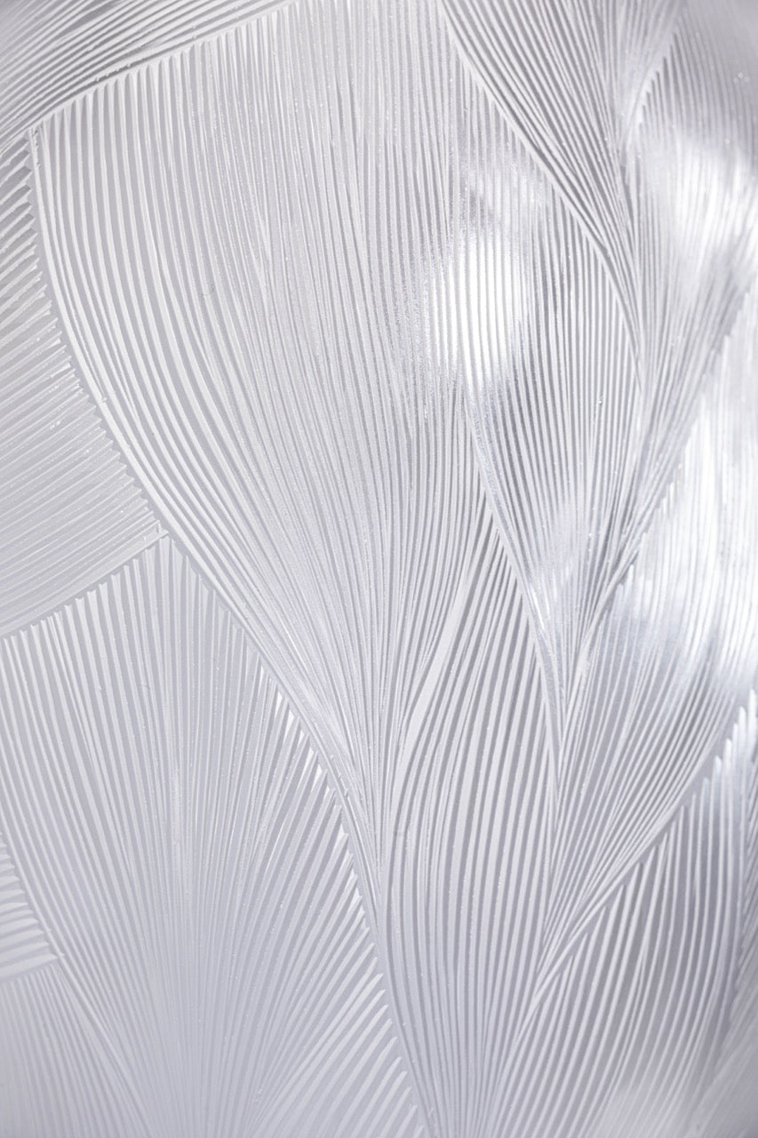 Traces váza 35 cm čirá