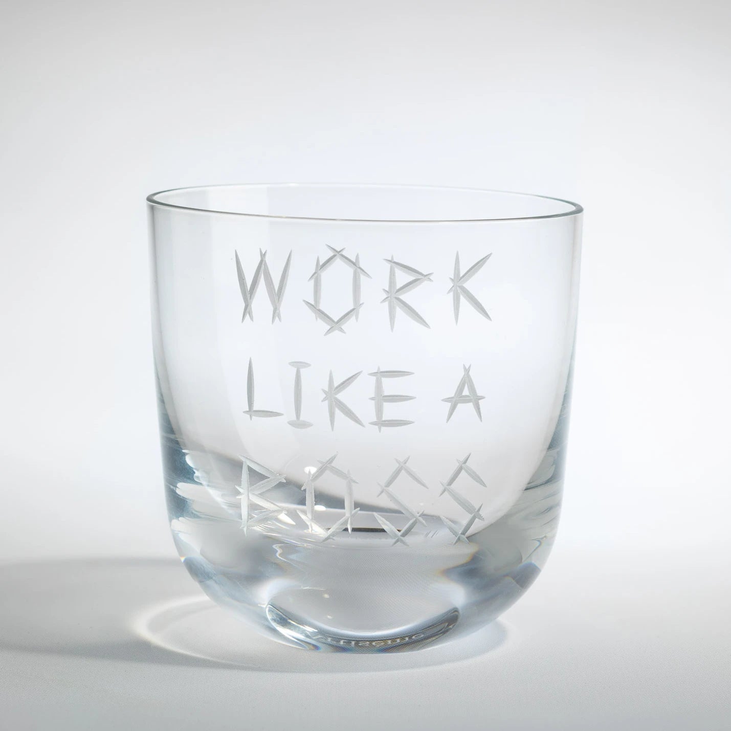 Work like a boss sklenice