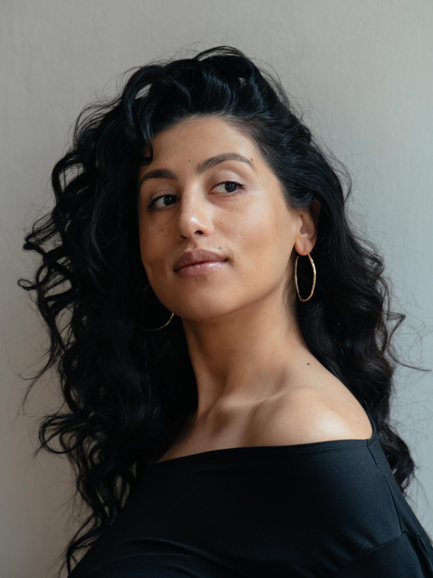 Structured circle earrings