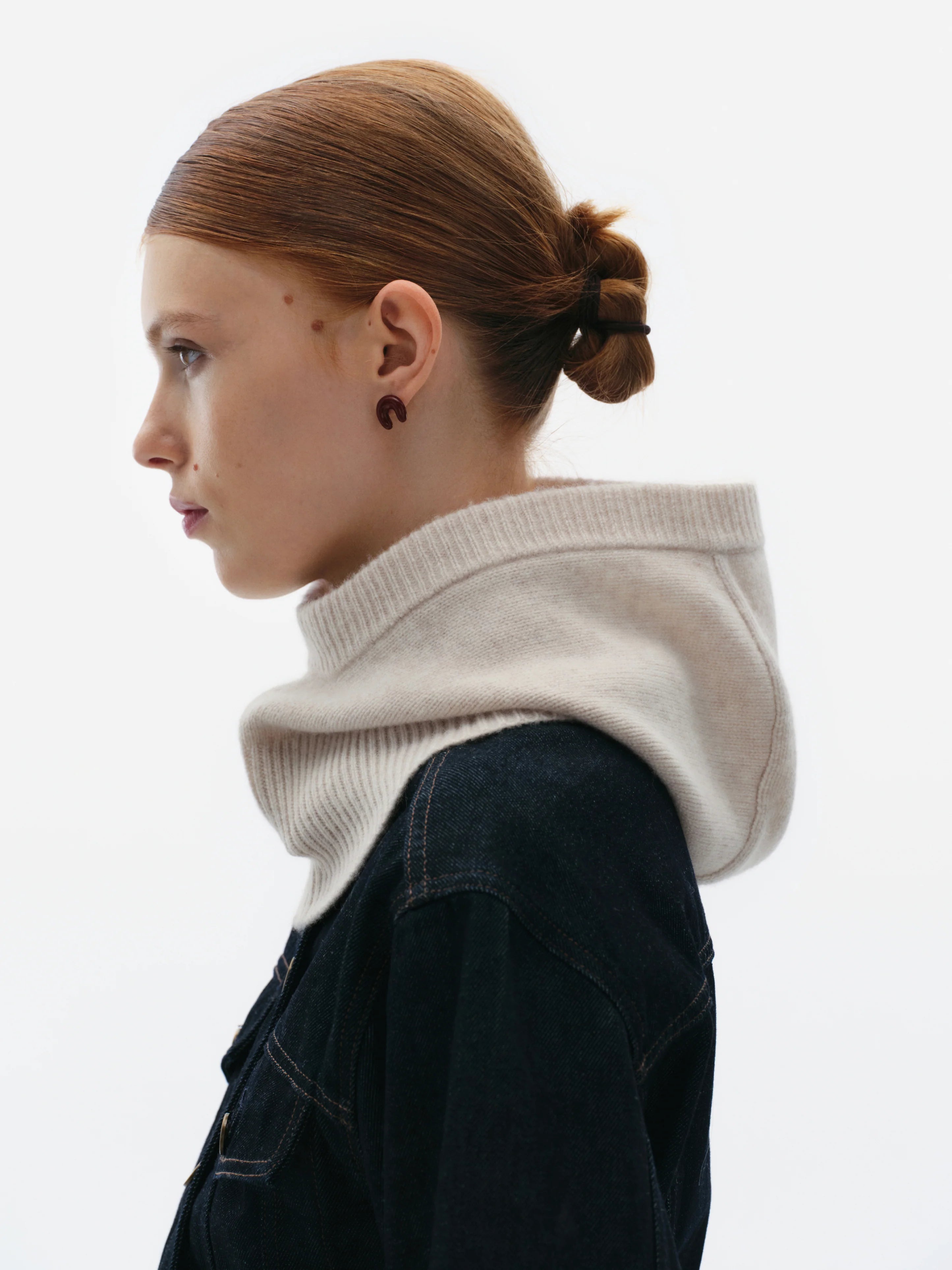 Cashmere balaclava - grey