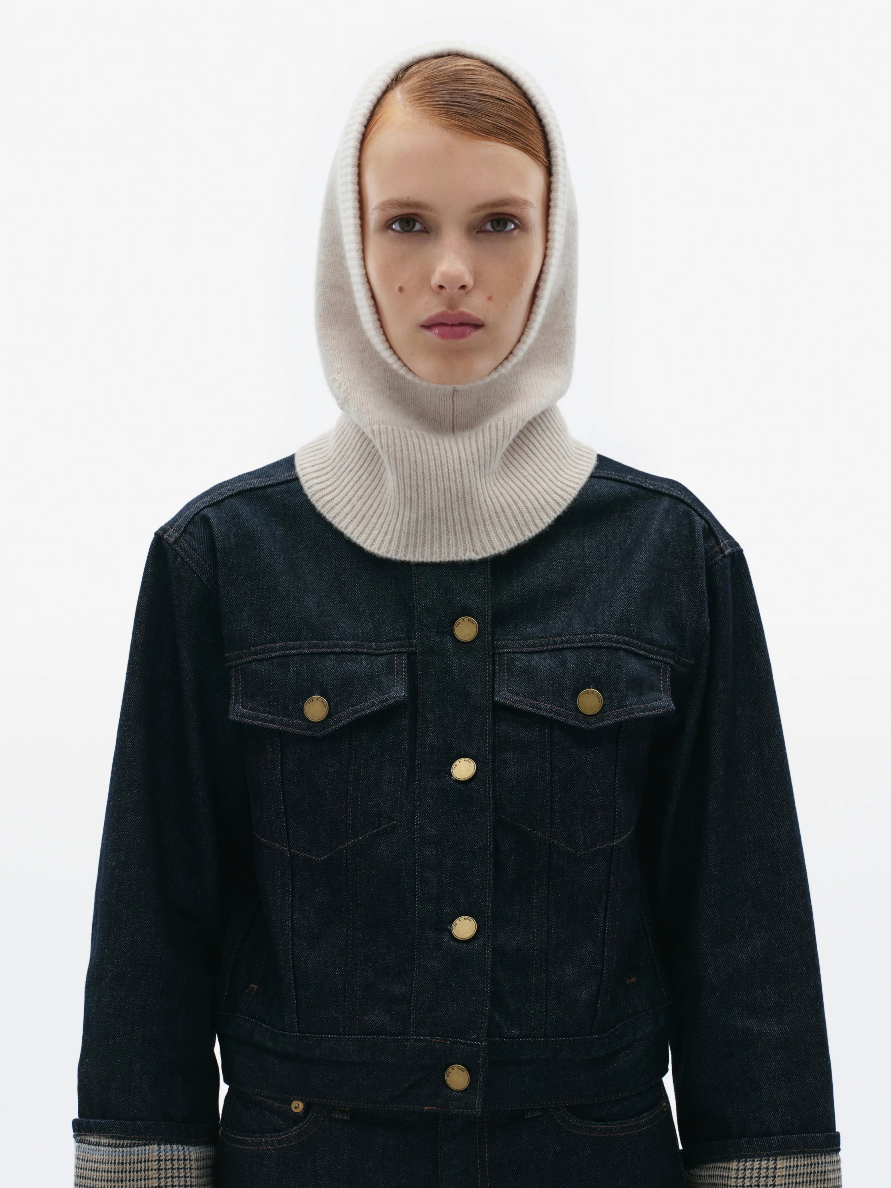 Cashmere balaclava - grey