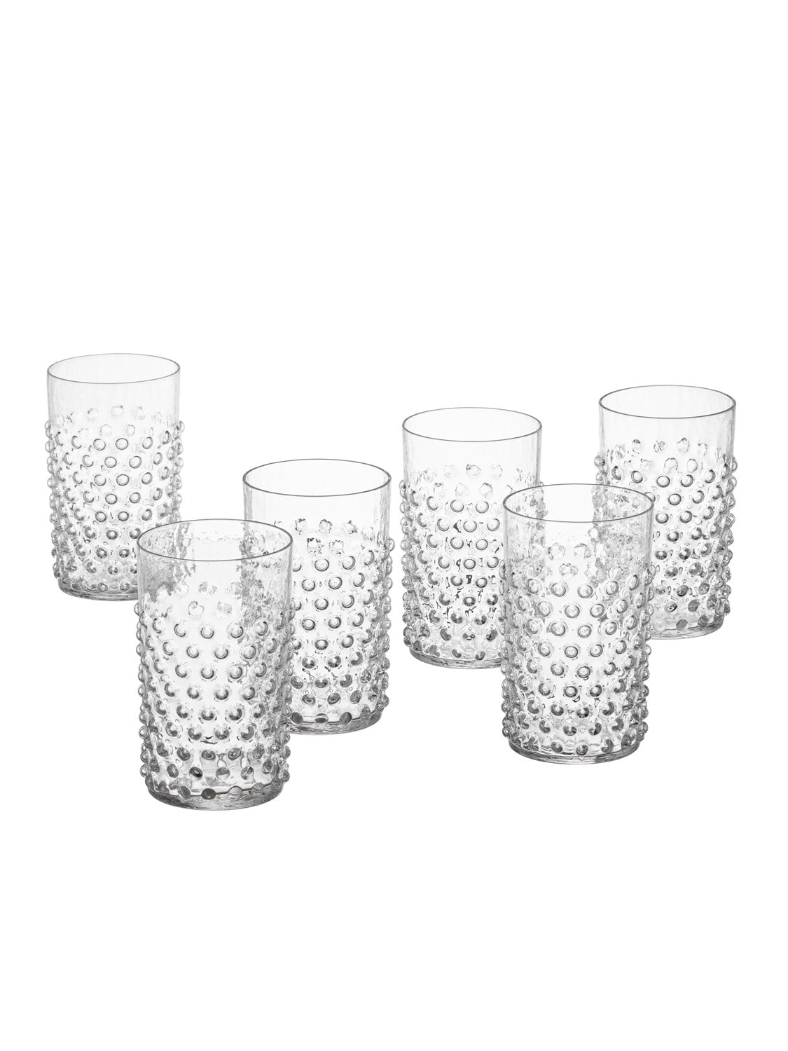 Hobnail glasses