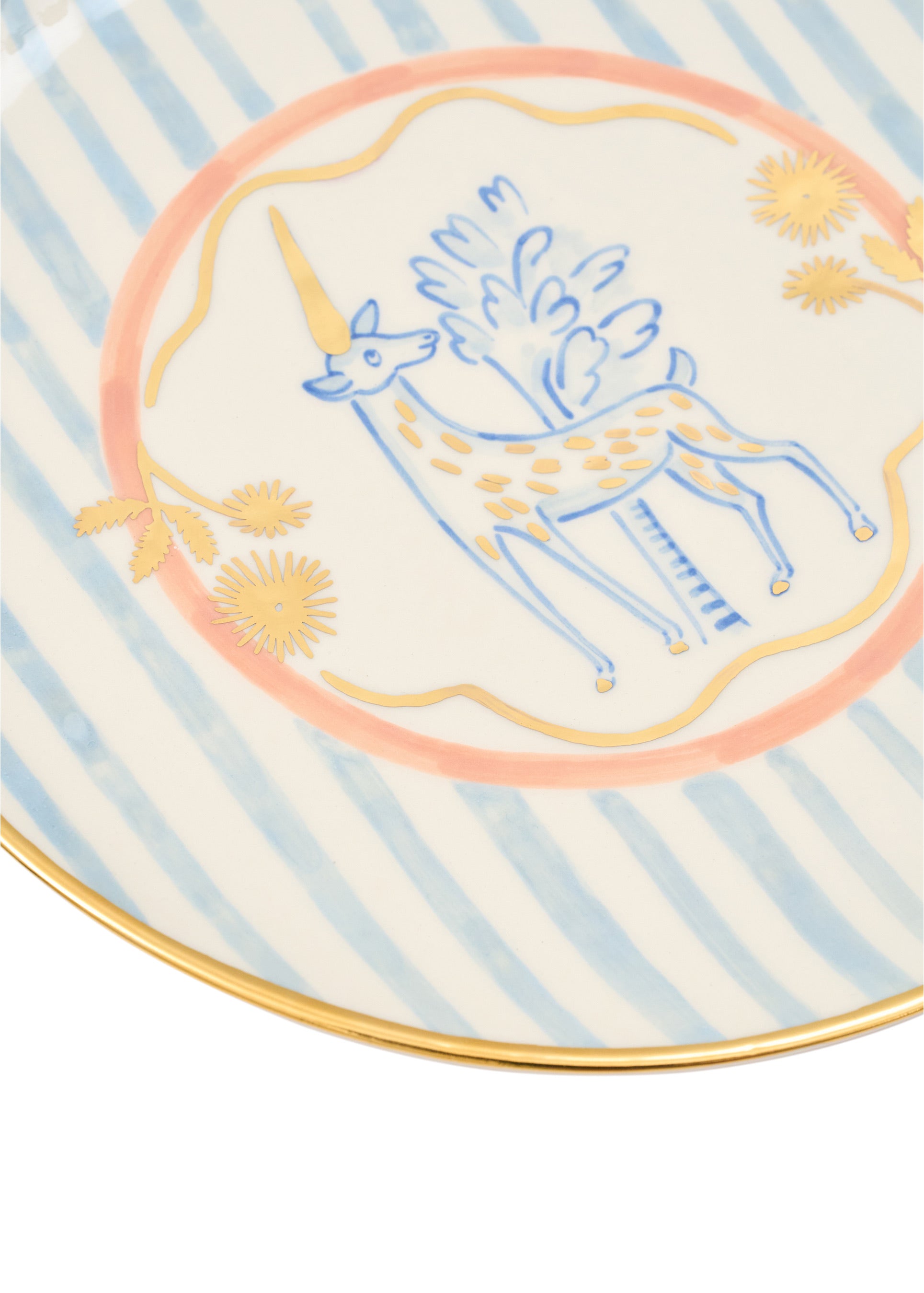 Unicorn Plate - Blue