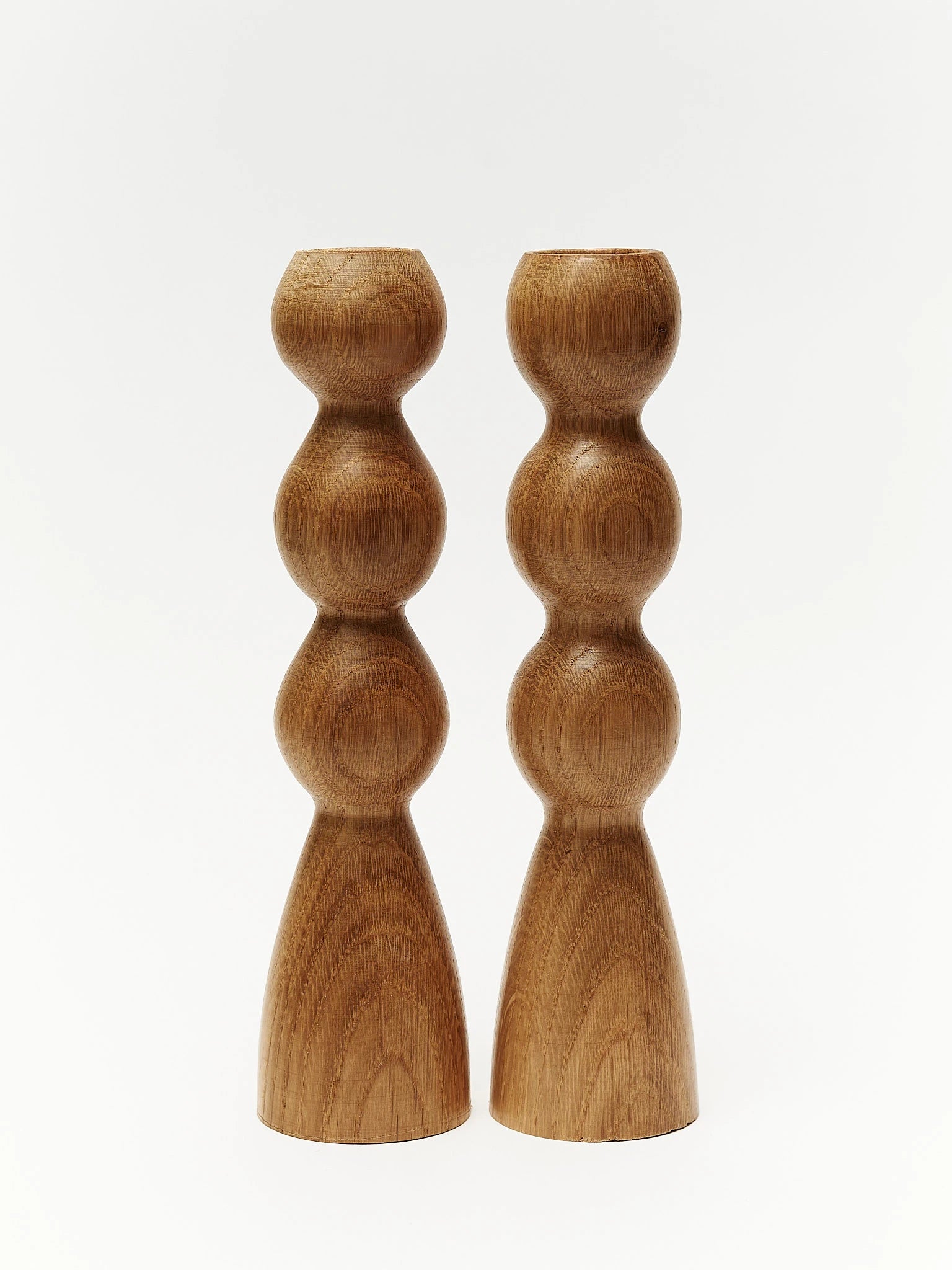 Wooden candlestick