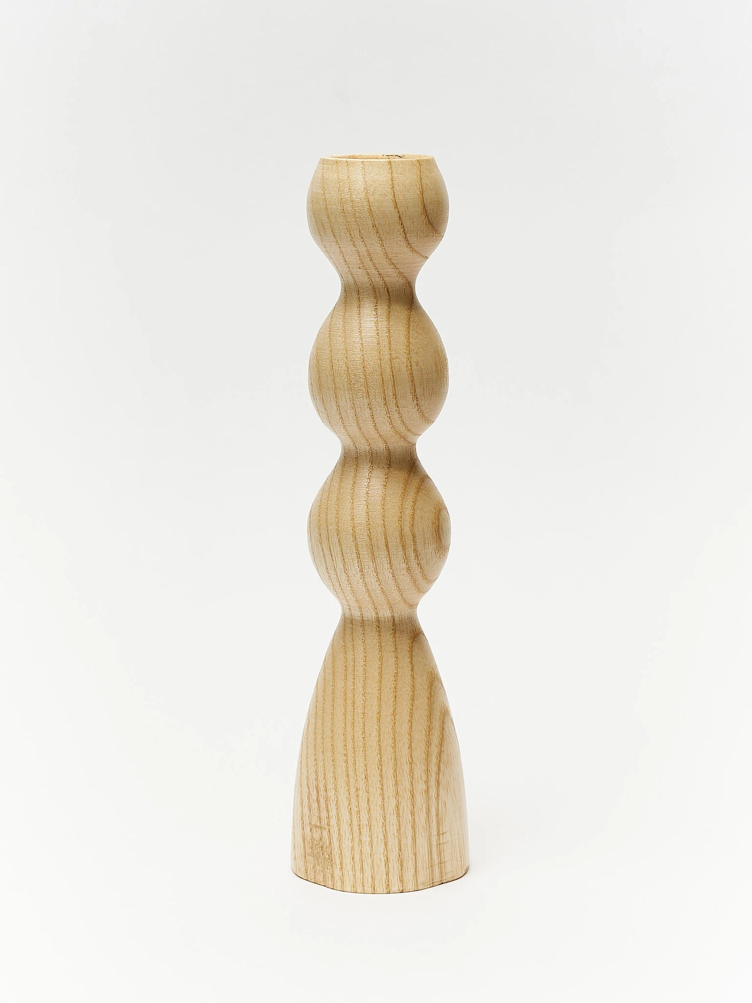 Wooden candlestick