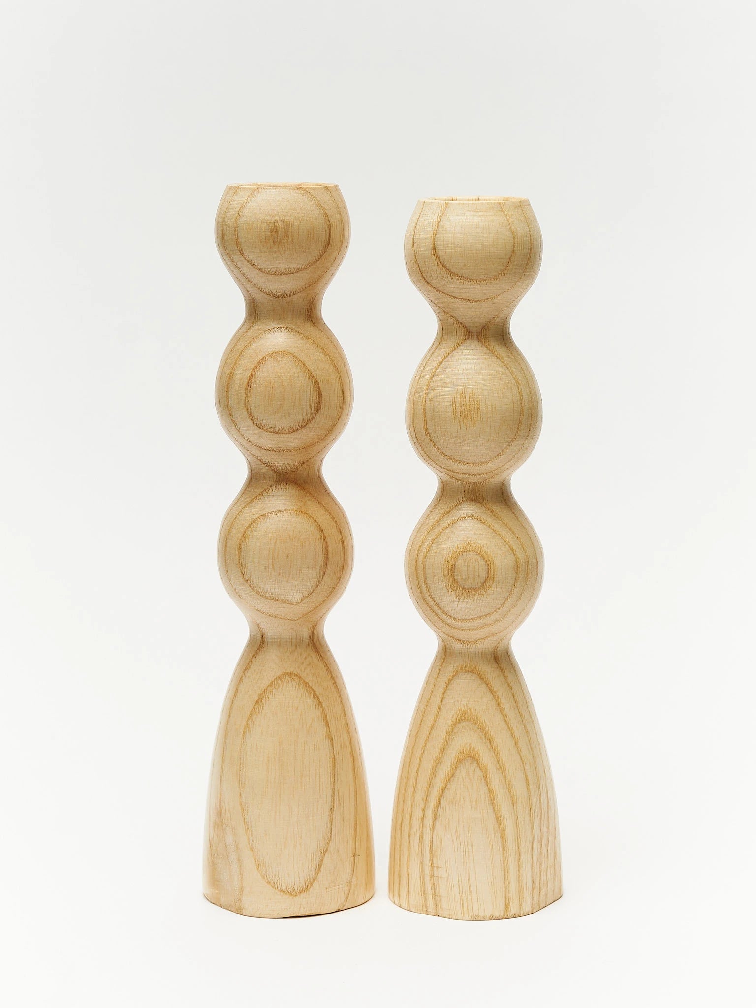 Wooden candlestick