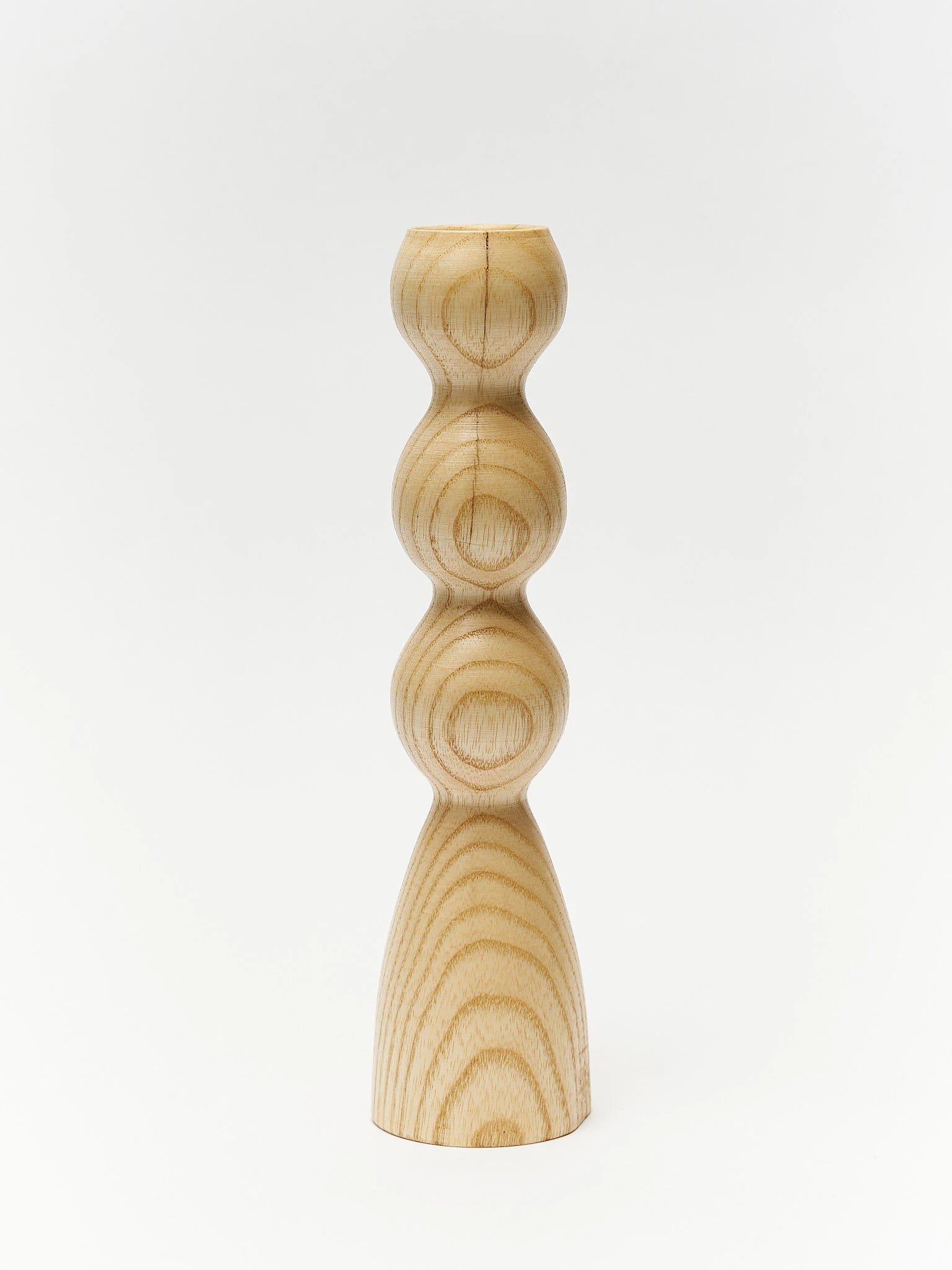 Wooden candlestick