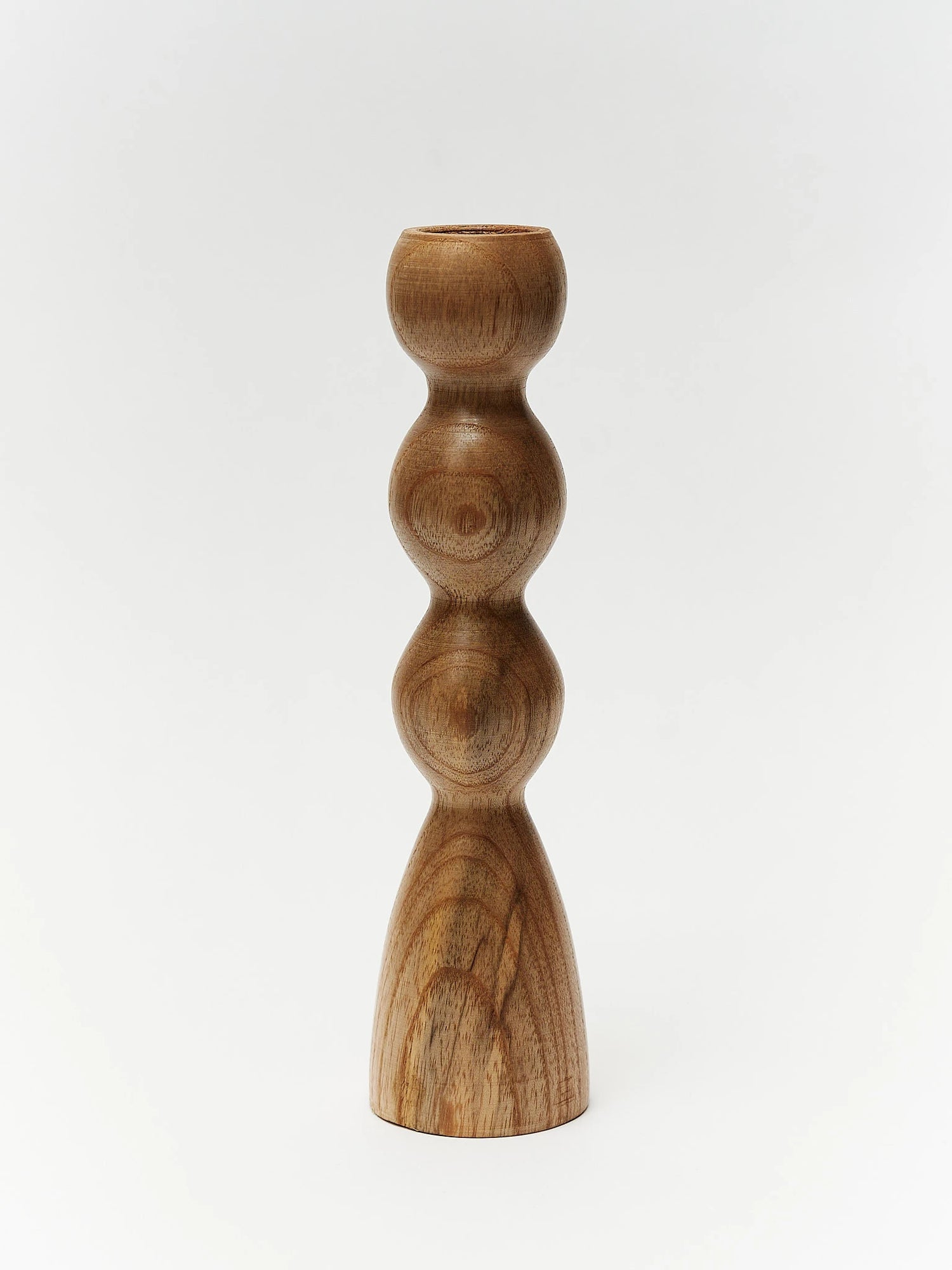 Wooden candlestick