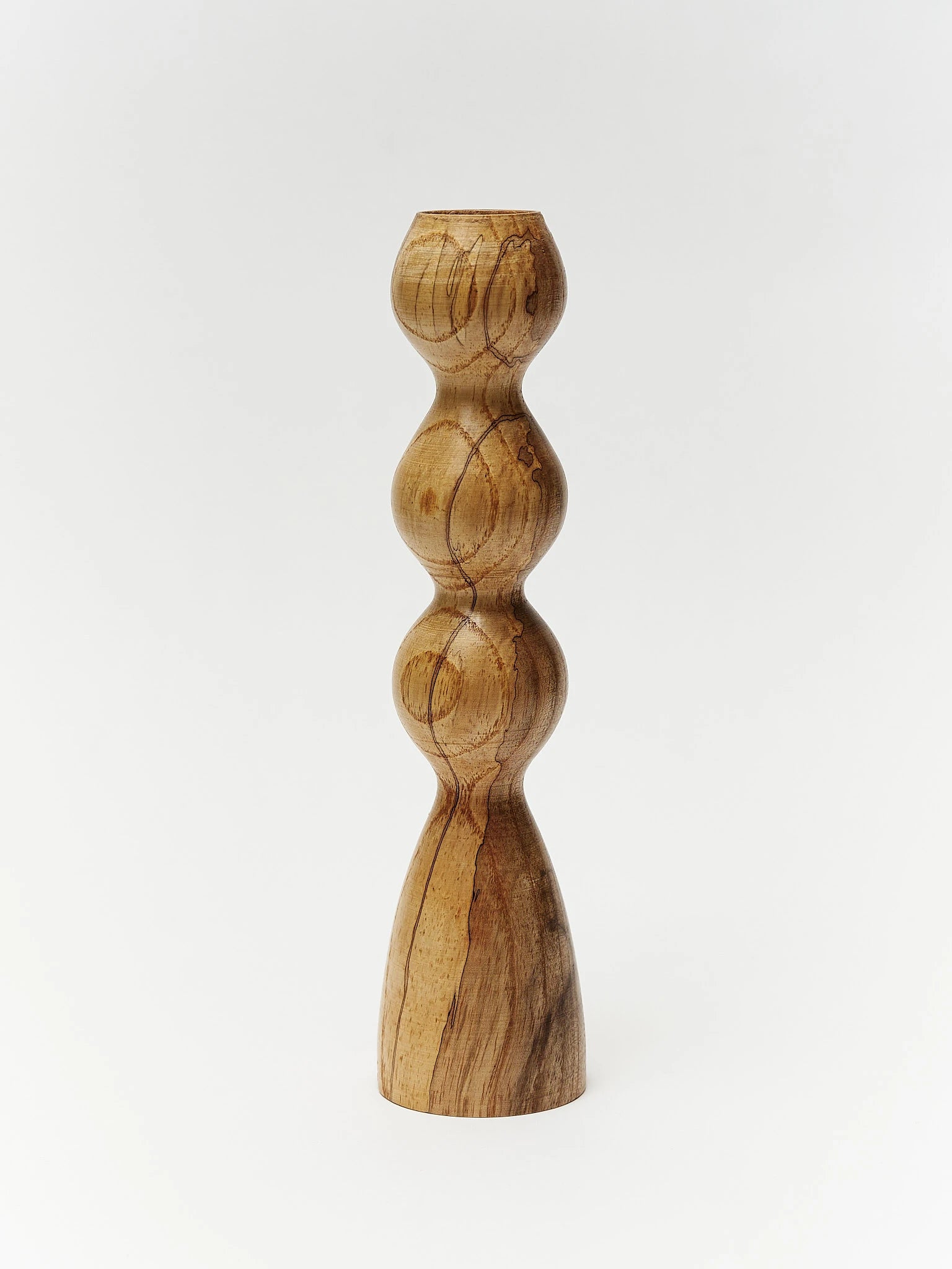 Wooden candlestick