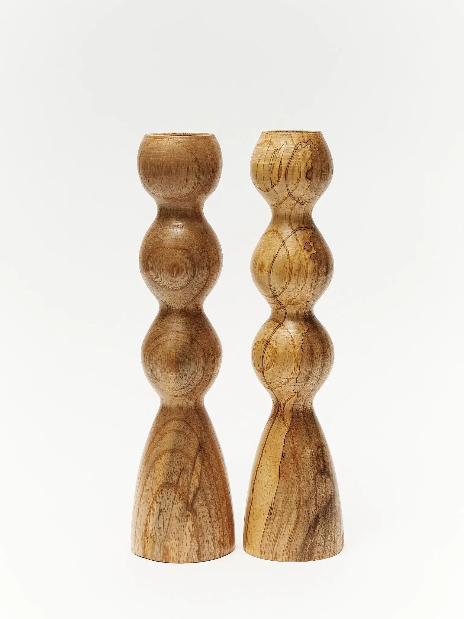 Wooden candlestick