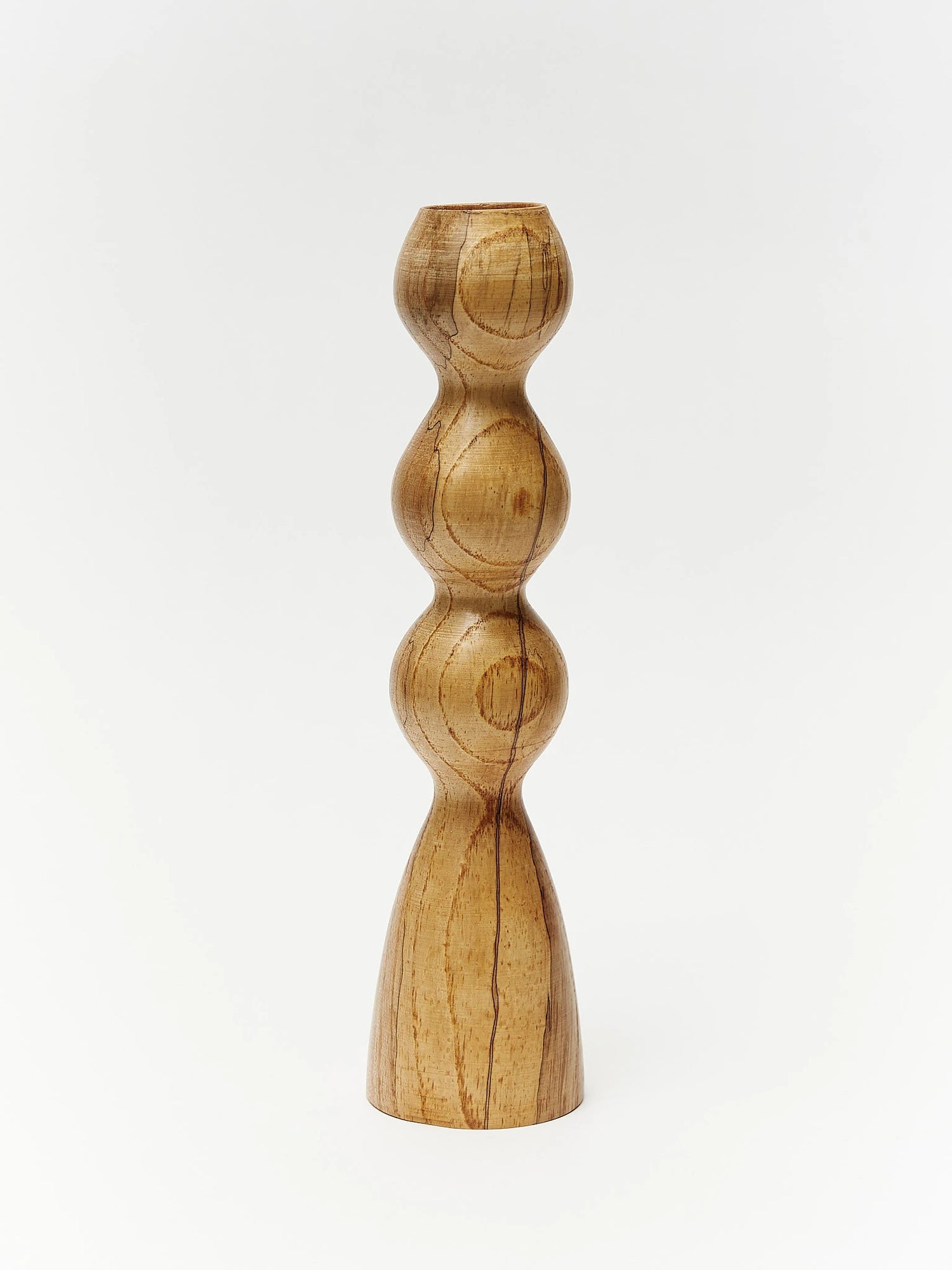 Wooden candlestick