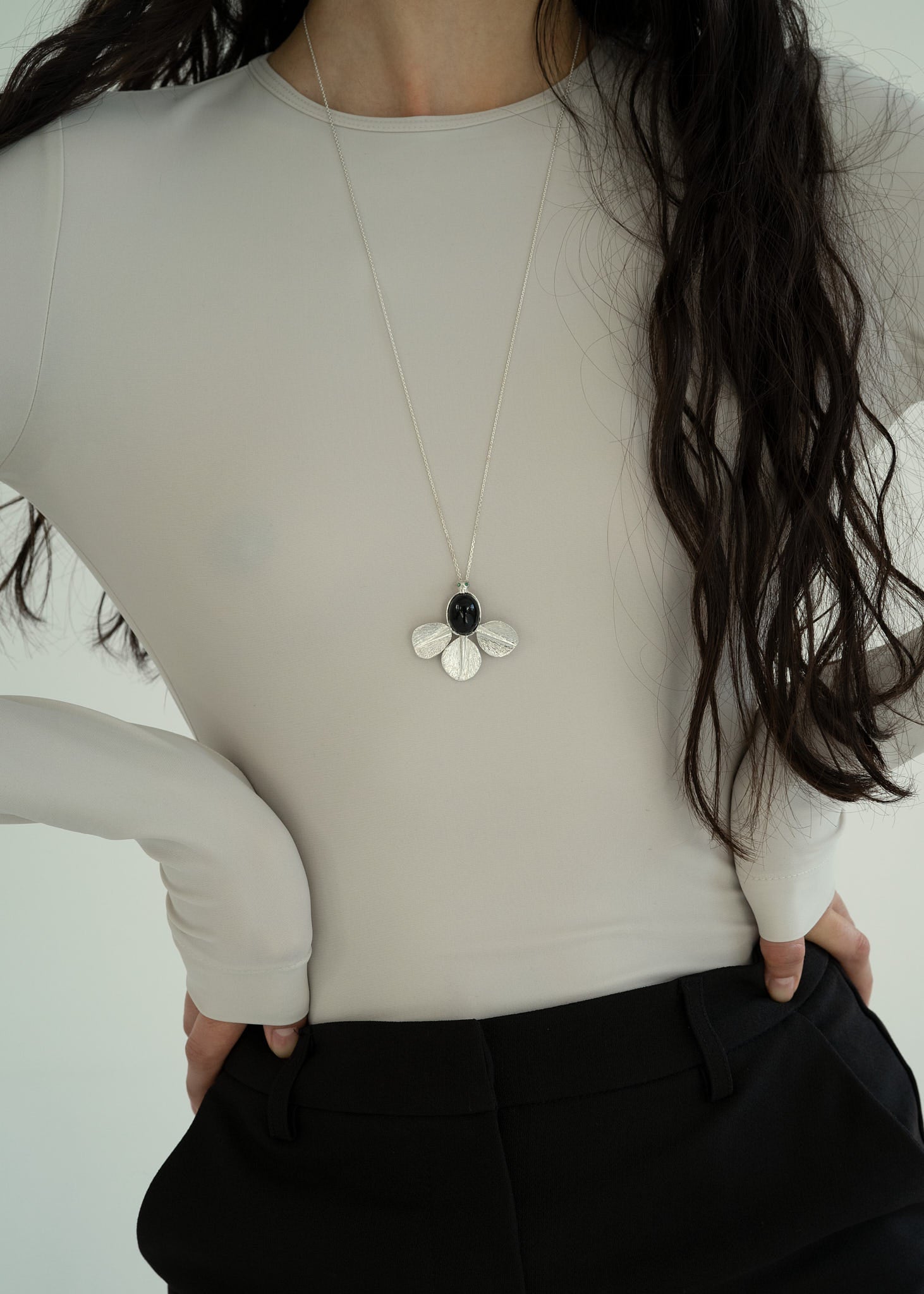 Onyx Cone necklace