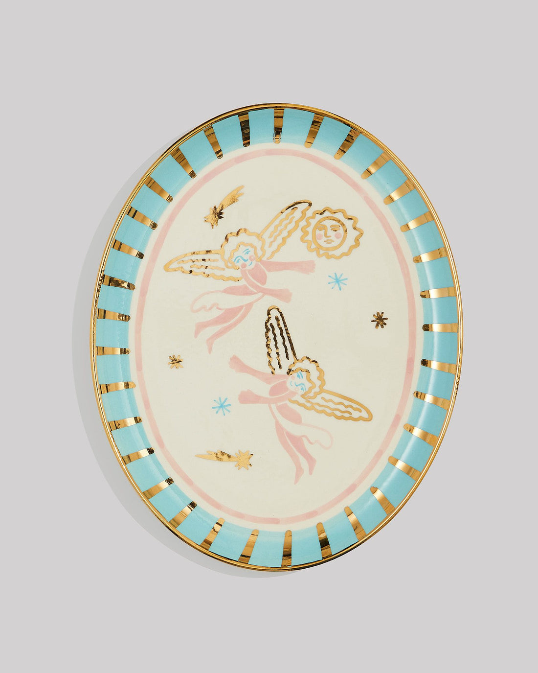 Angels oval plate