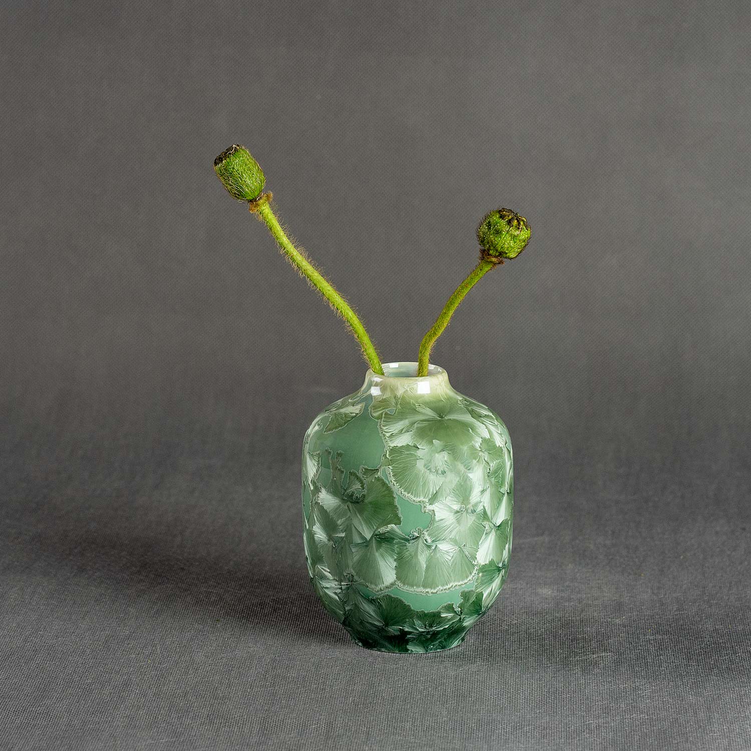 Crystalline I vase green