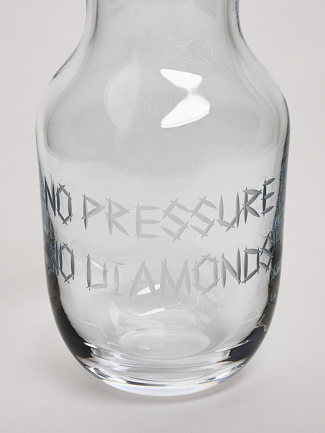 No Pressure No Diamonds carafe