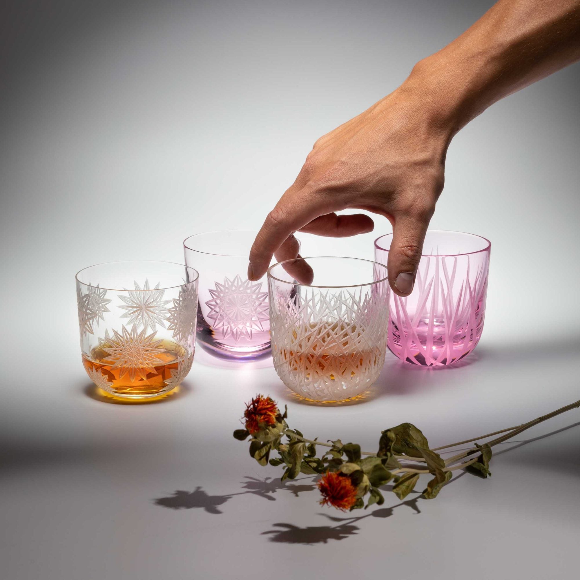 Crackle glasses