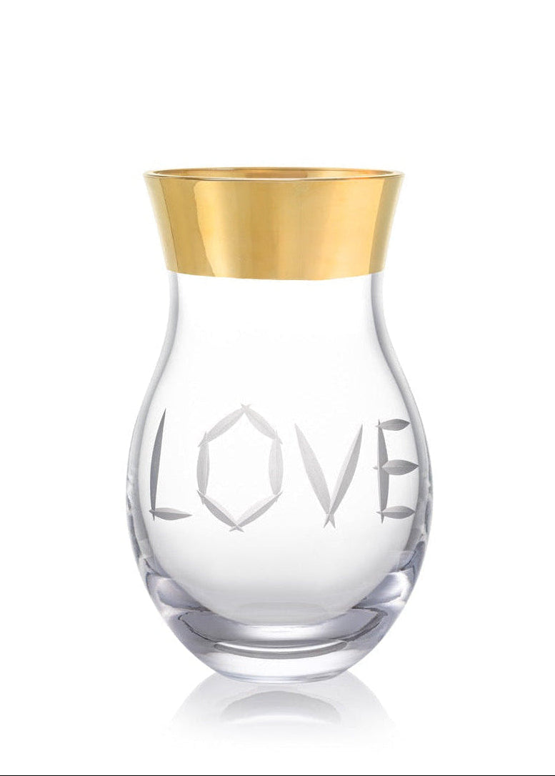 Love váza zlato 27/42 cm