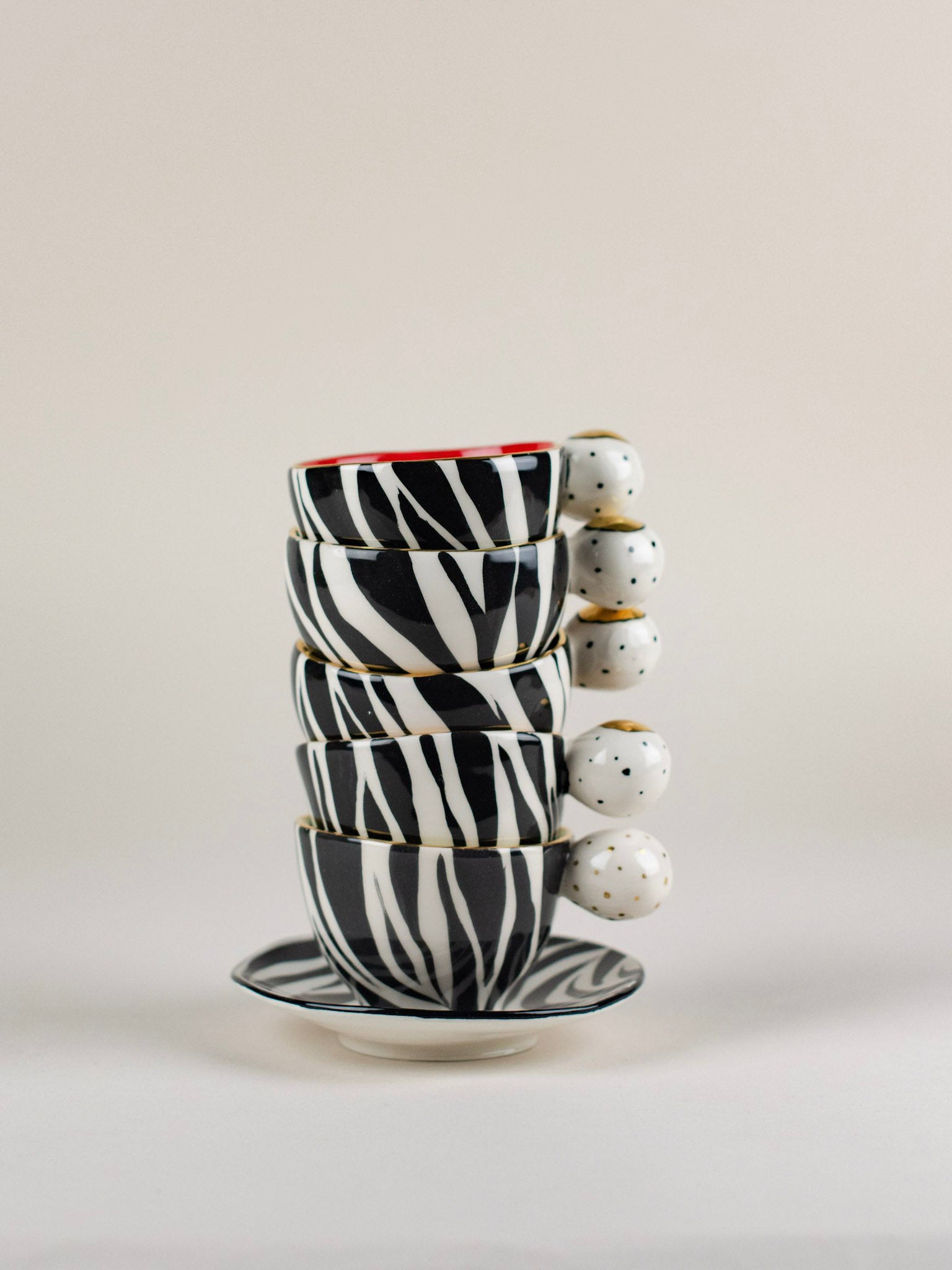 Zebra cup - turquoise 