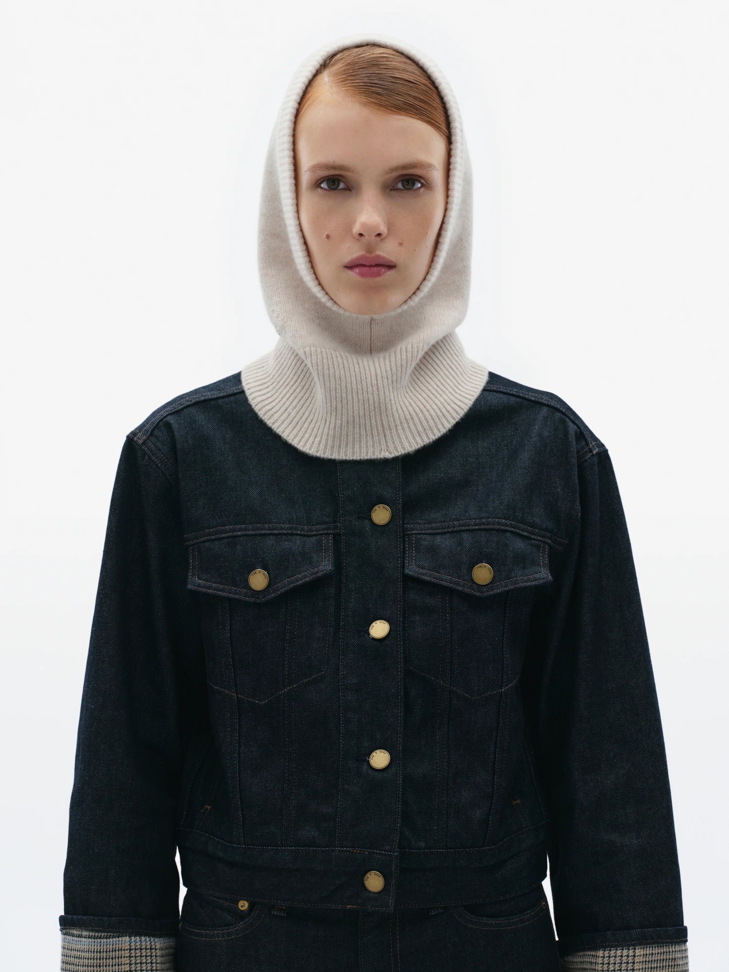 Cashmere balaclava - grey