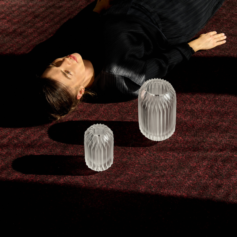 Bruta vase 22 cm - Clear 