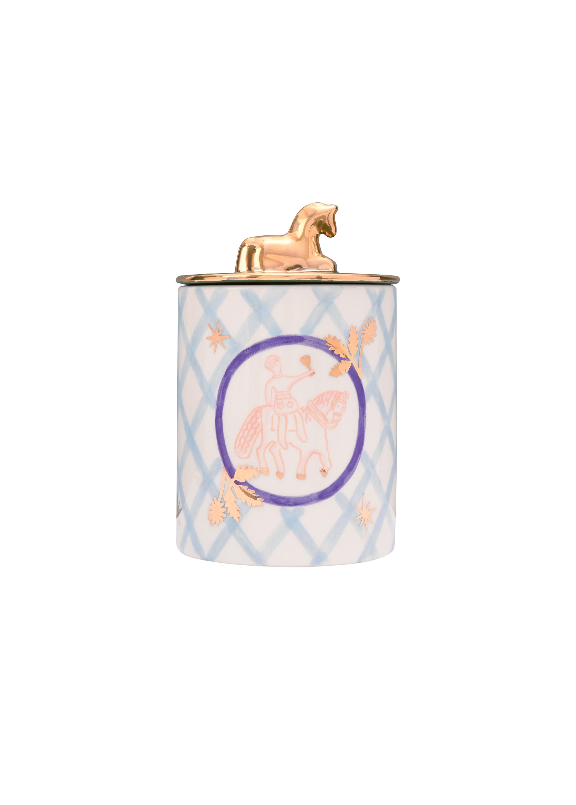 Horseman Sugar Bowl - Blue