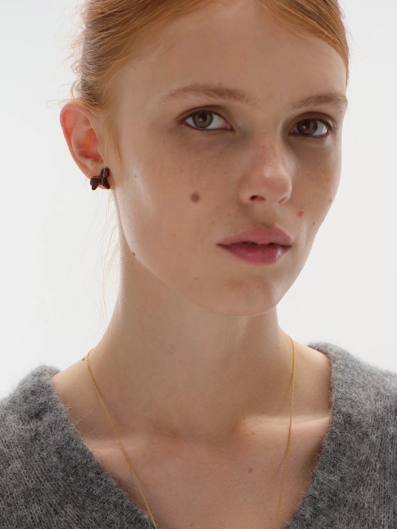 Konyk earrings gold-plated and enamel