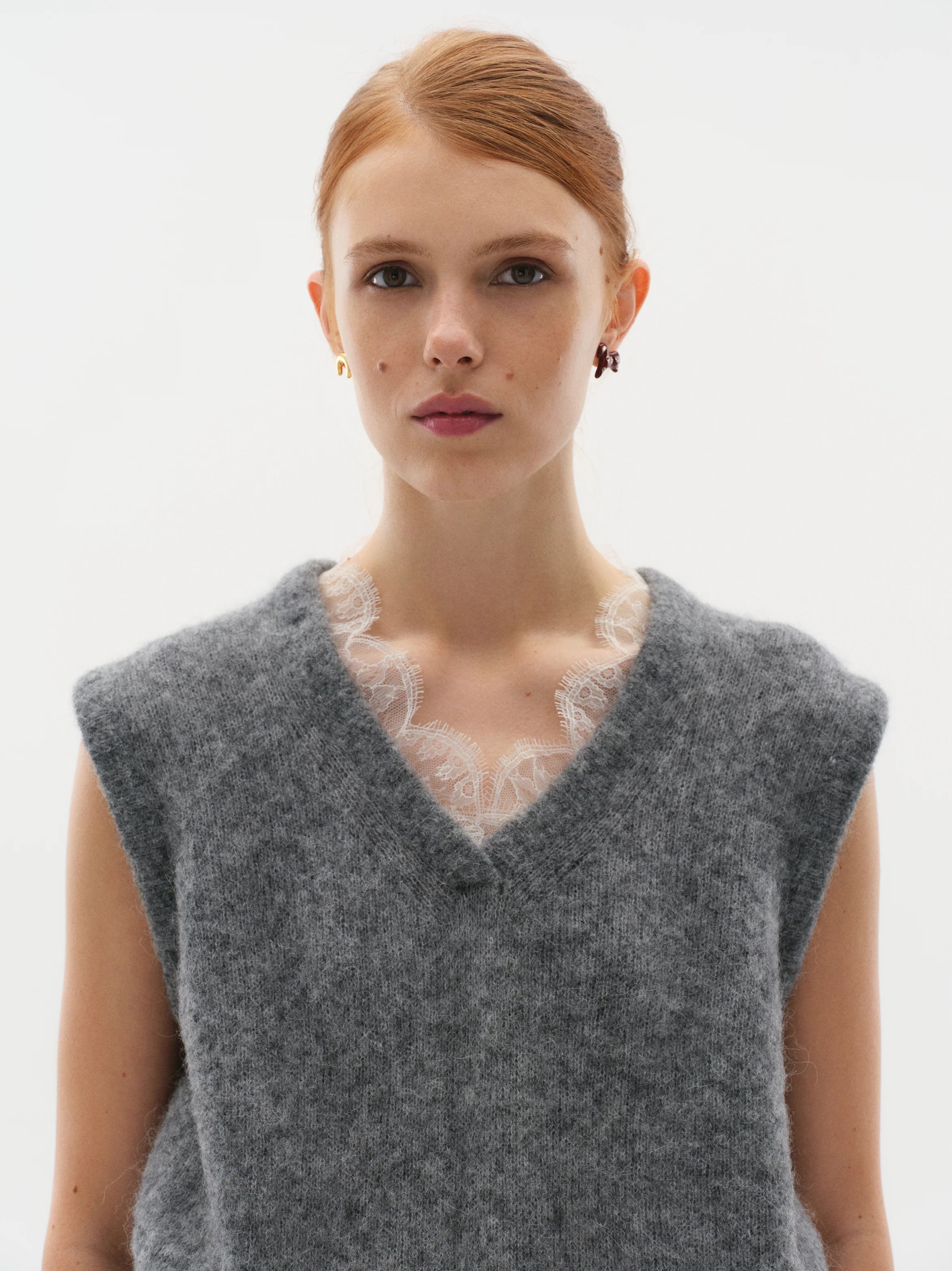 Lucky Earrings - in Gilding with Gemstone