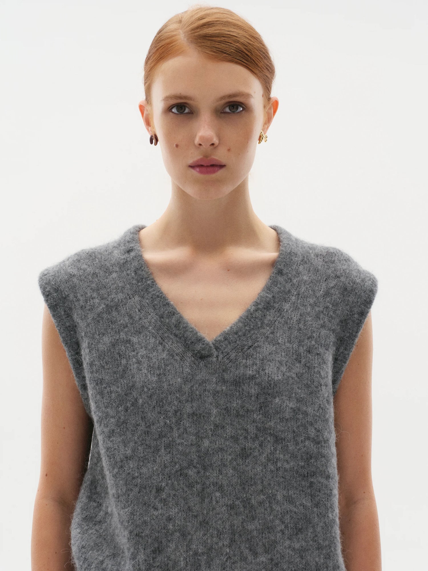 Lucky Earrings - in Gilding with Gemstone