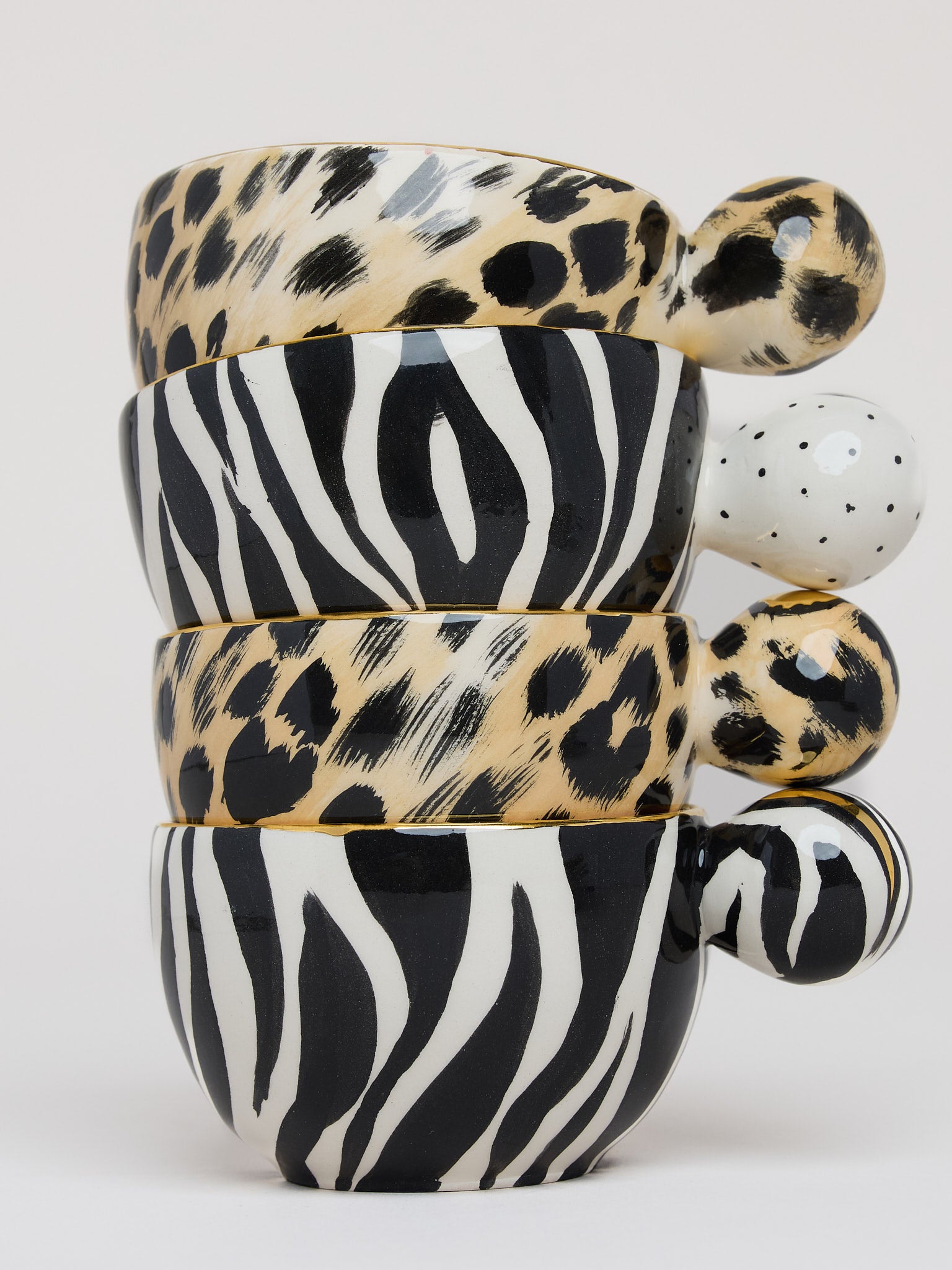 Zebra cup - turquoise 