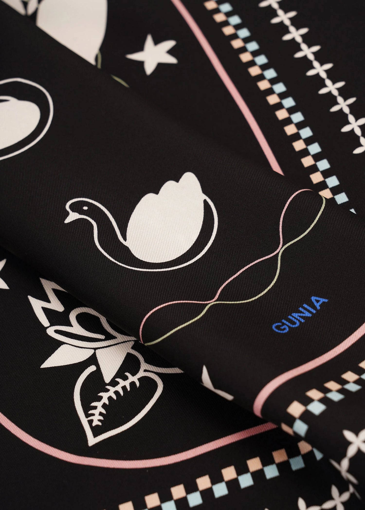 Lybid hedvábný šátek na hlavu