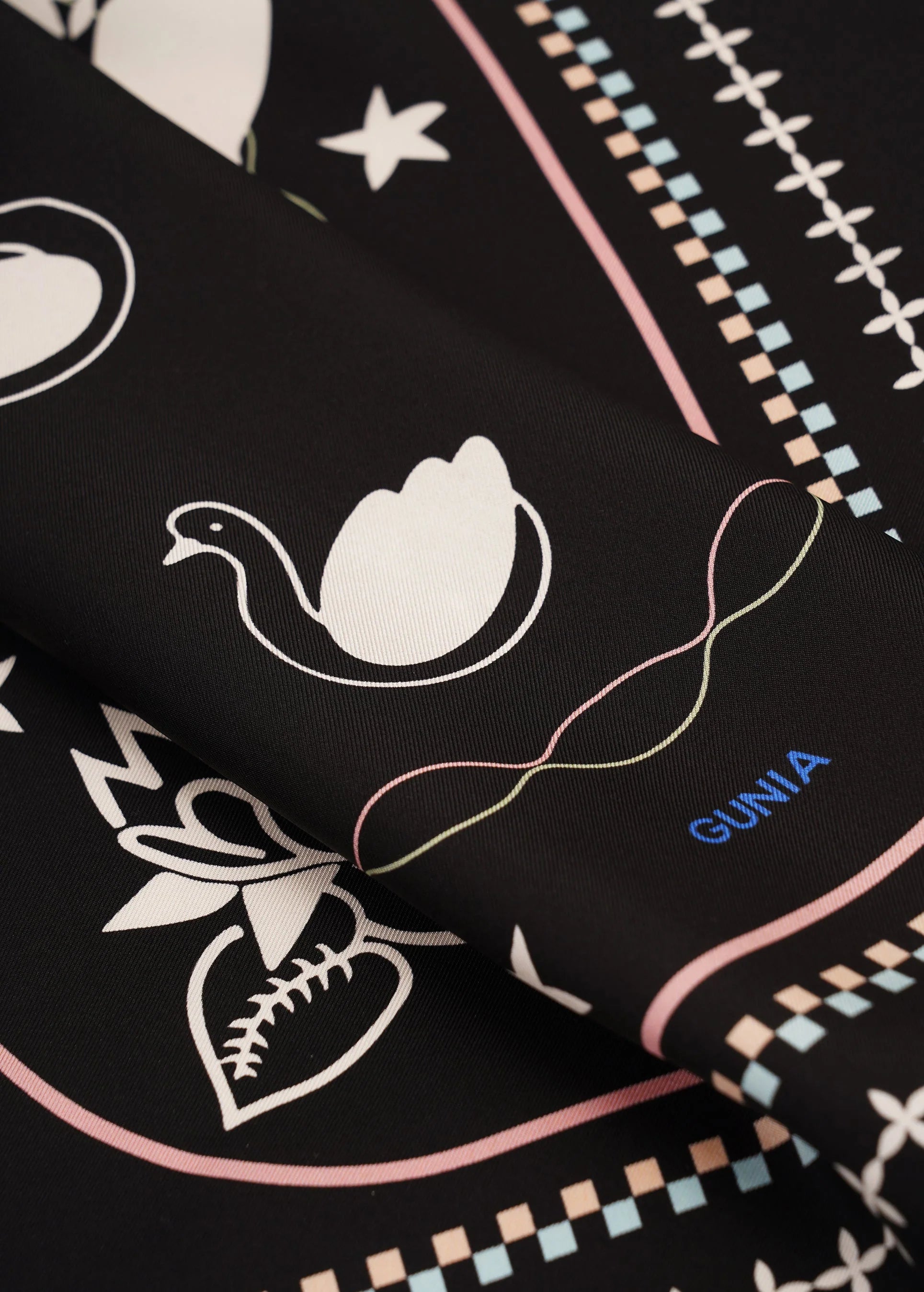 Lybid hedvábný šátek na hlavu