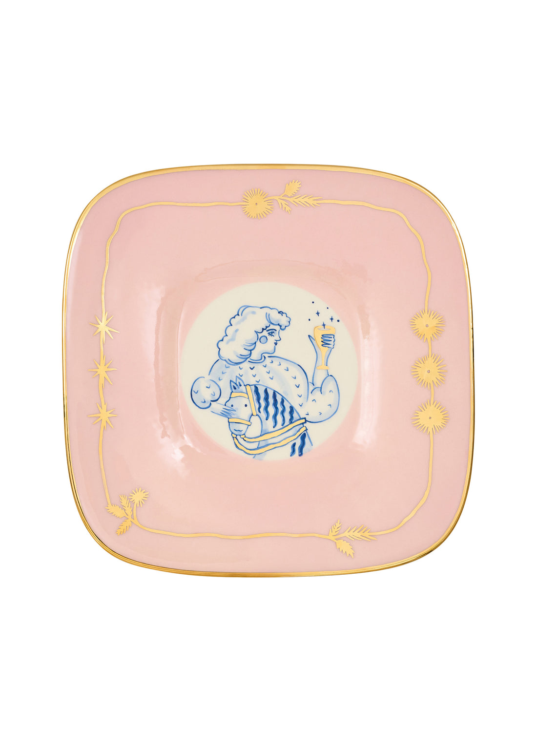 Pani čtvercový talíř